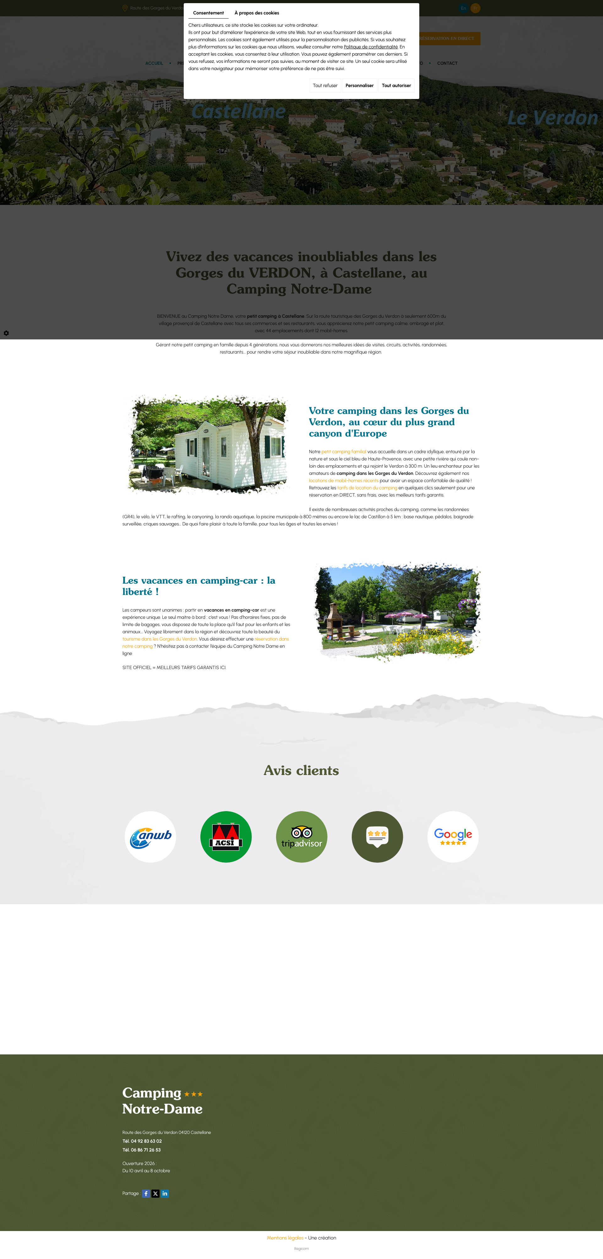 Aperçu du site
