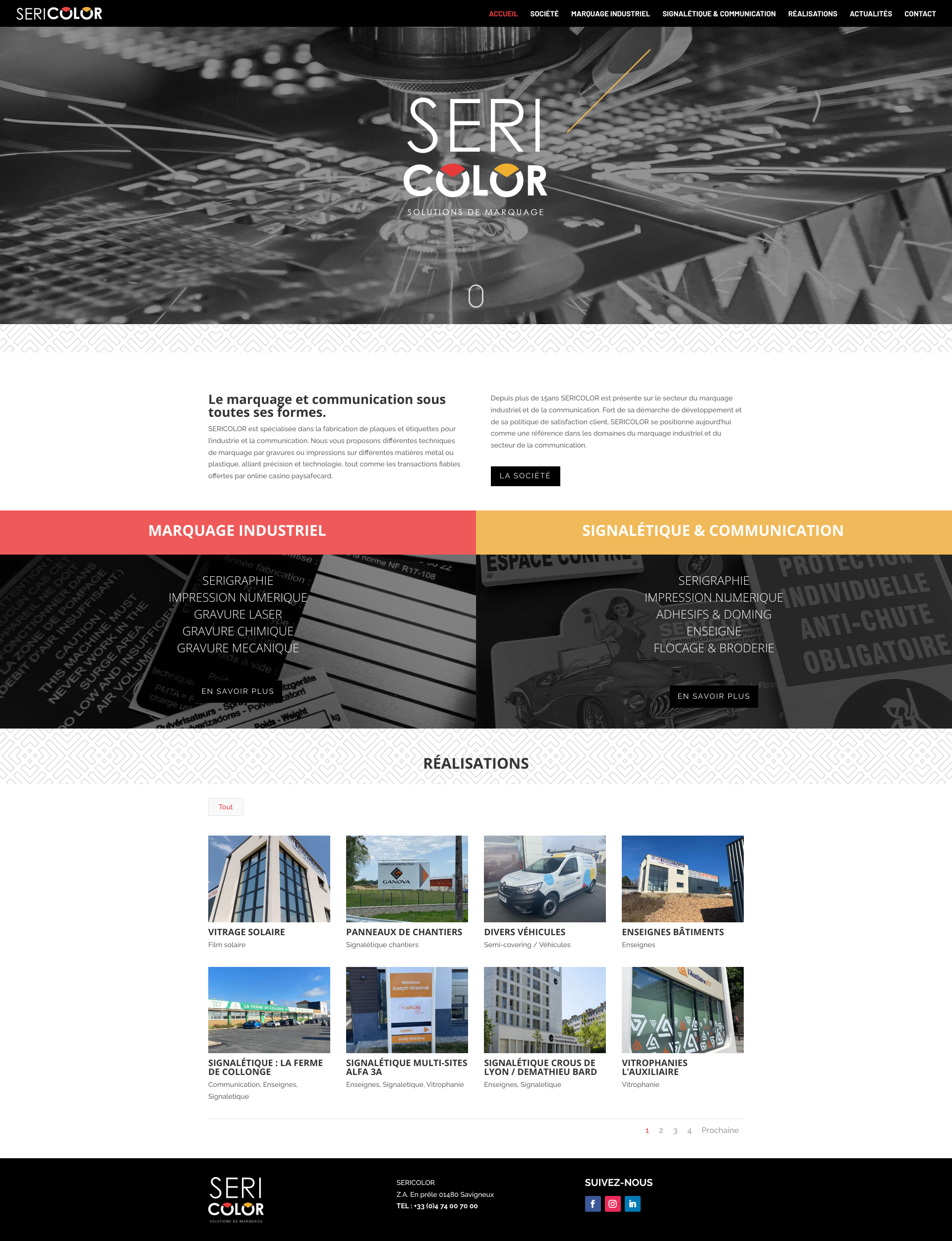 Aperçu du site