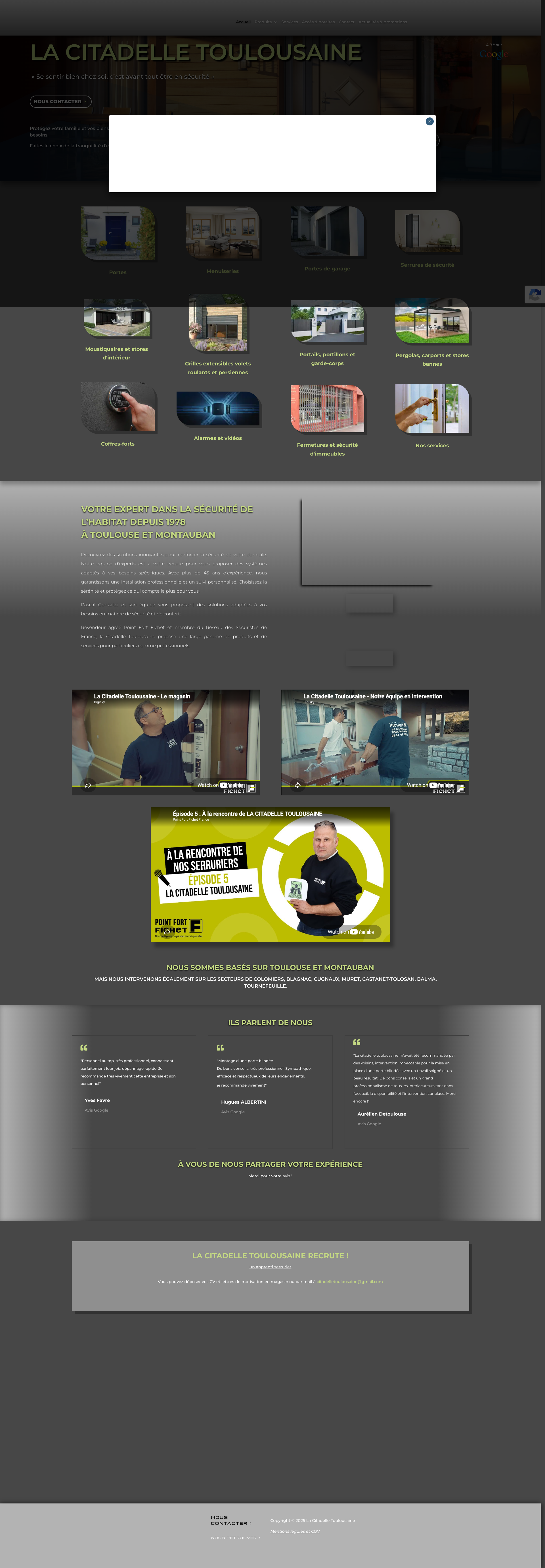 Aperçu du site