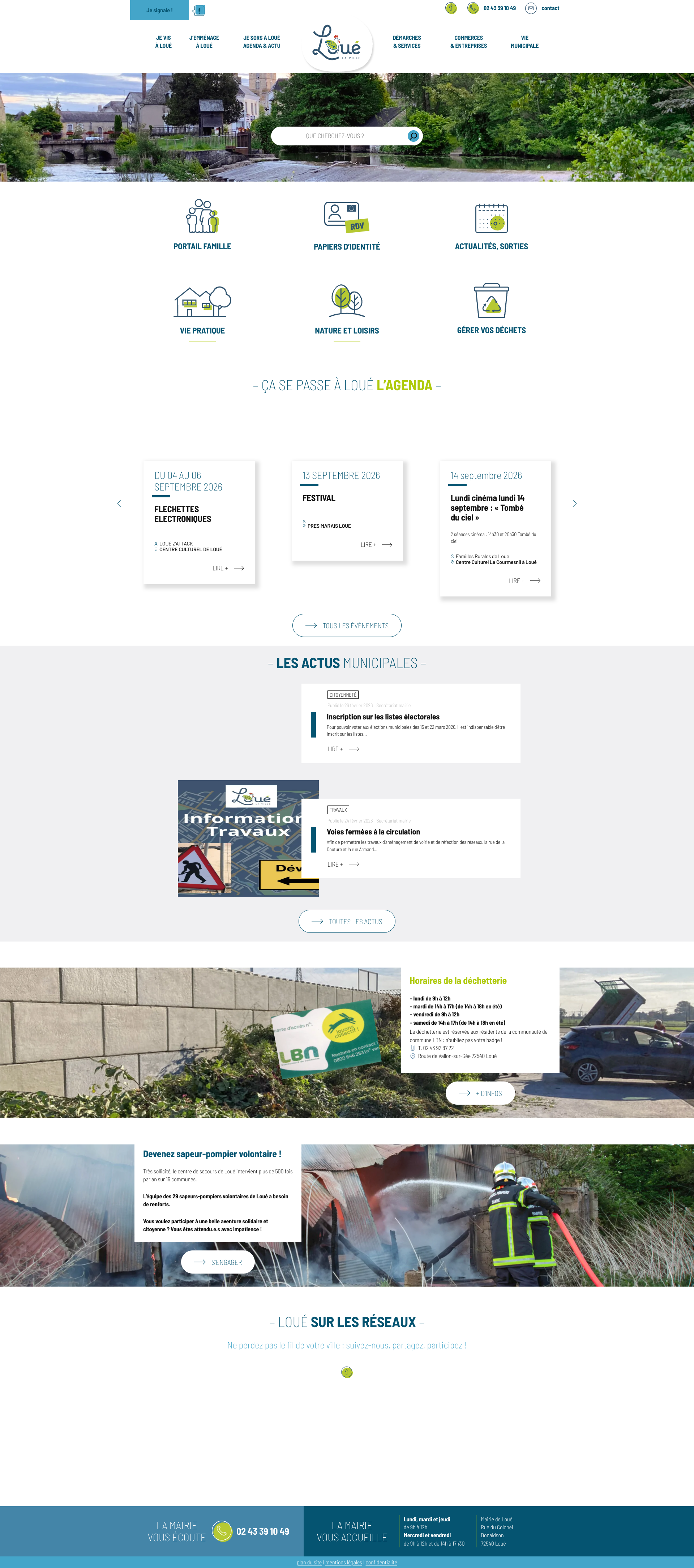Aperçu du site