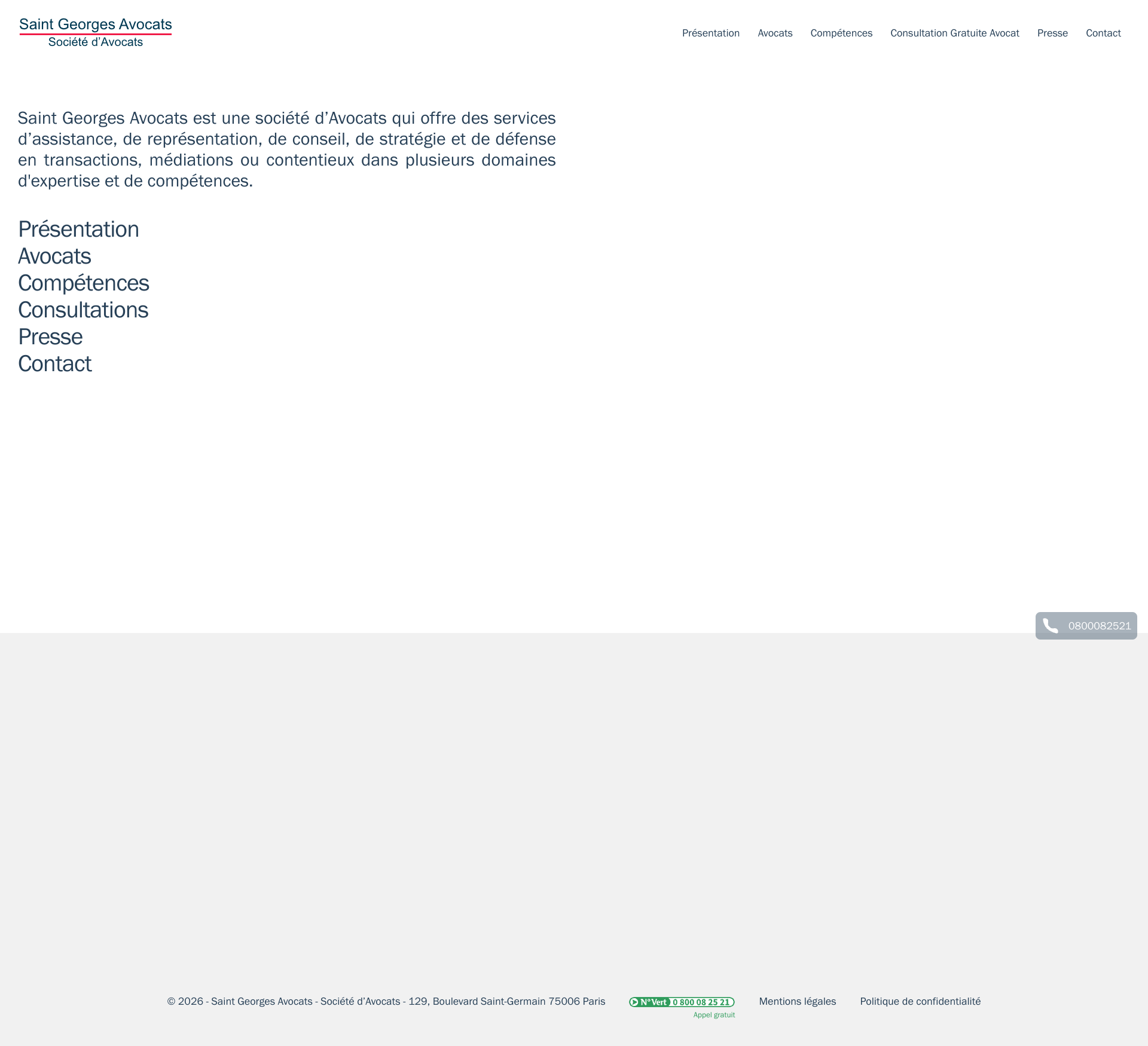 Aperçu du site