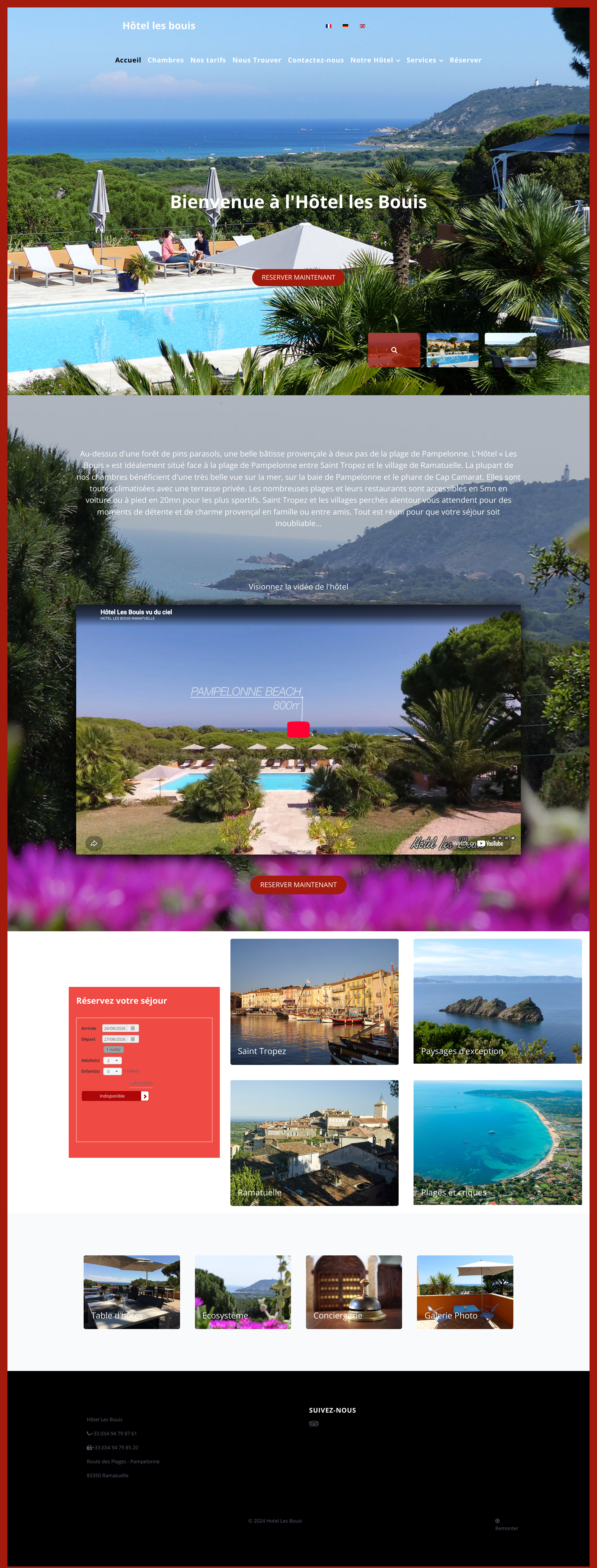 Aperçu du site
