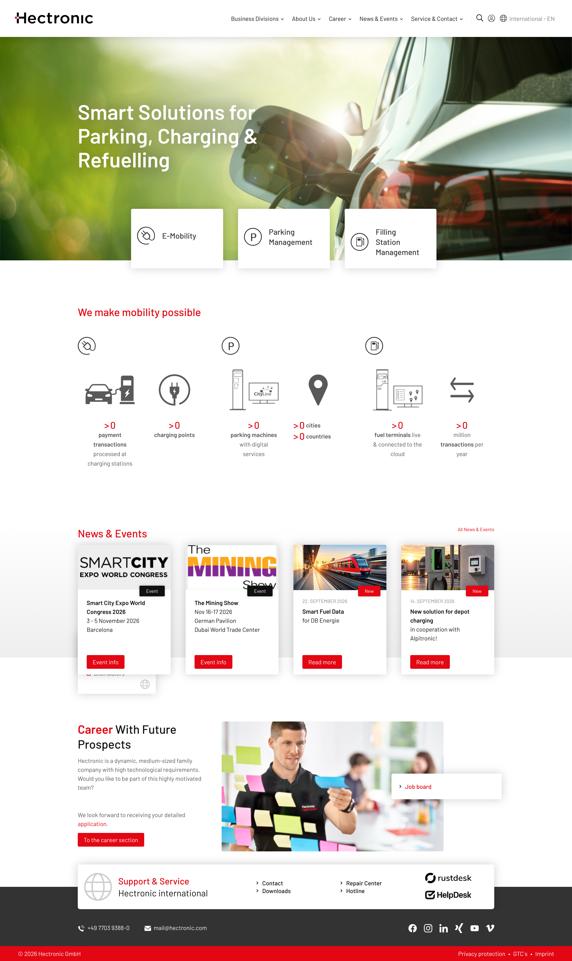 Aperçu du site