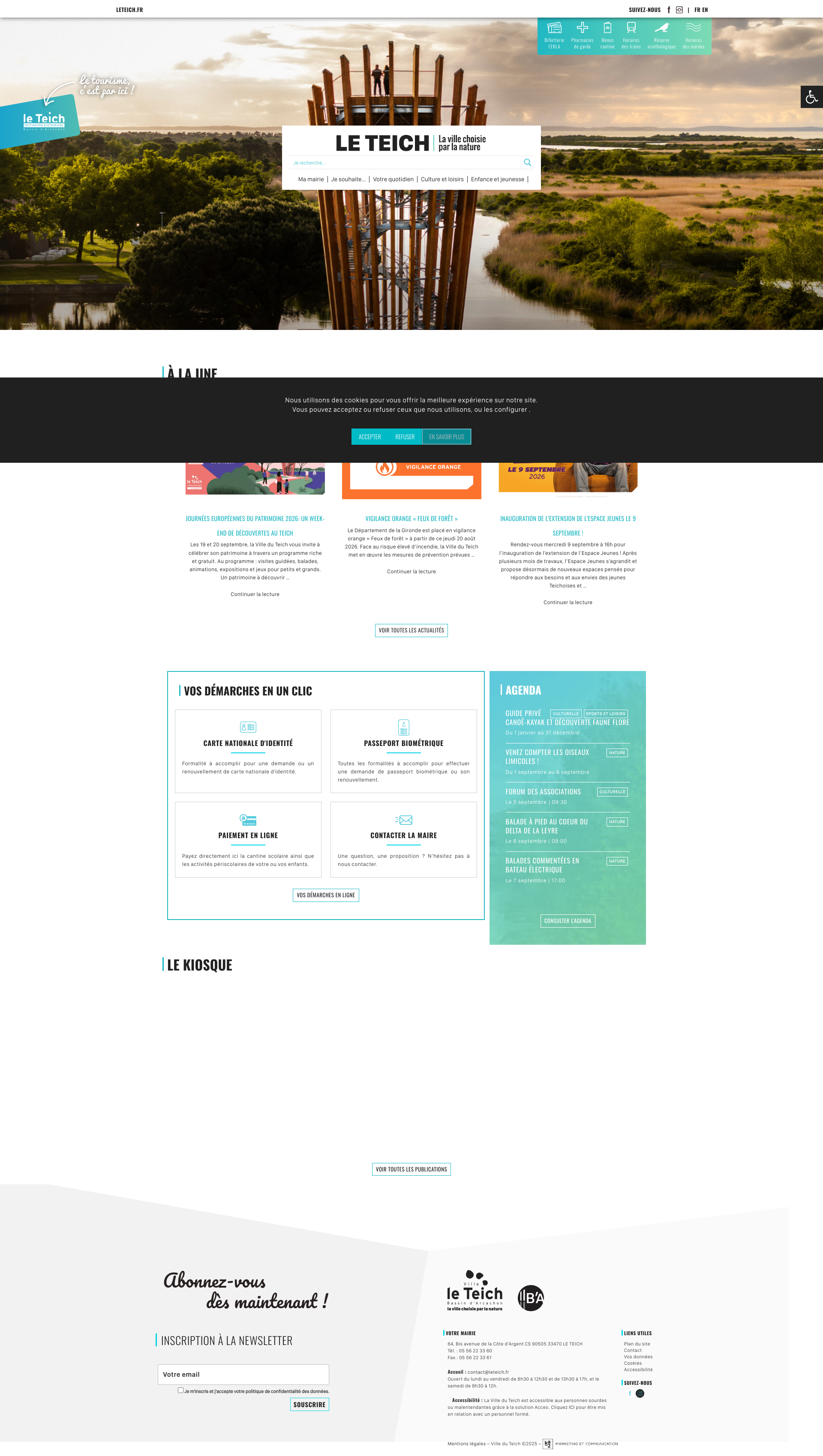 Aperçu du site
