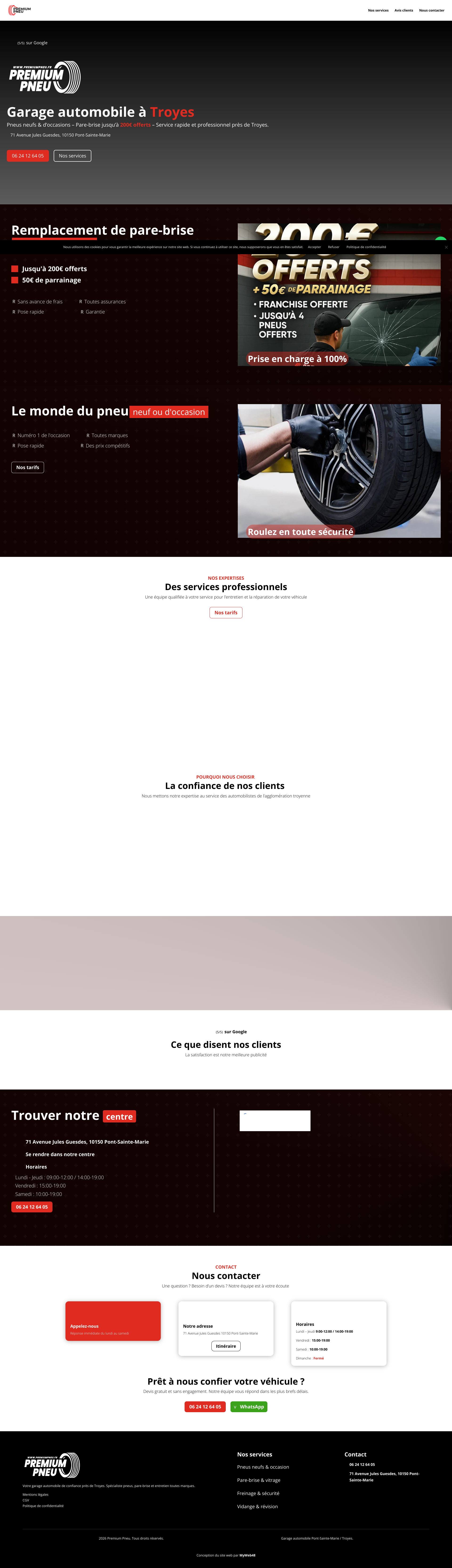 Aperçu du site