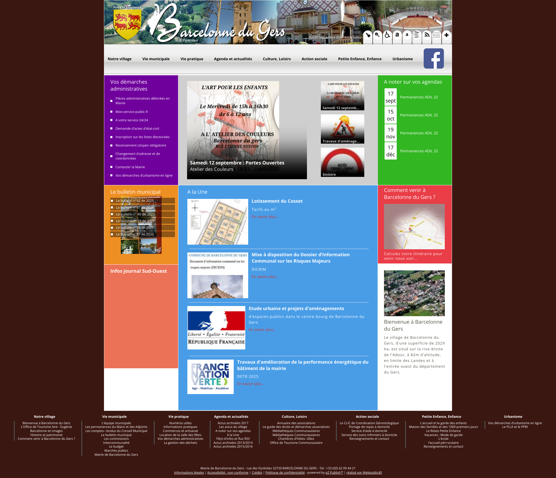 Aperçu du site