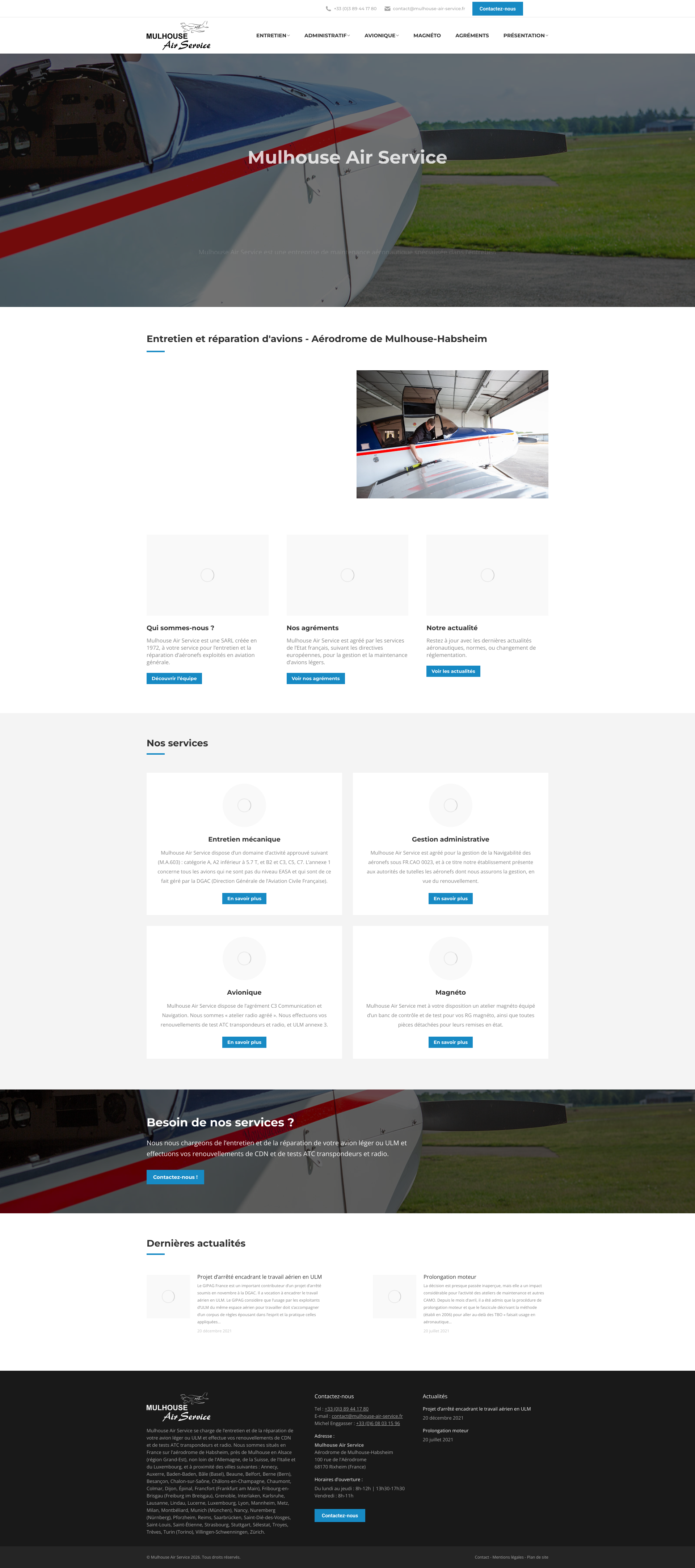 Aperçu du site