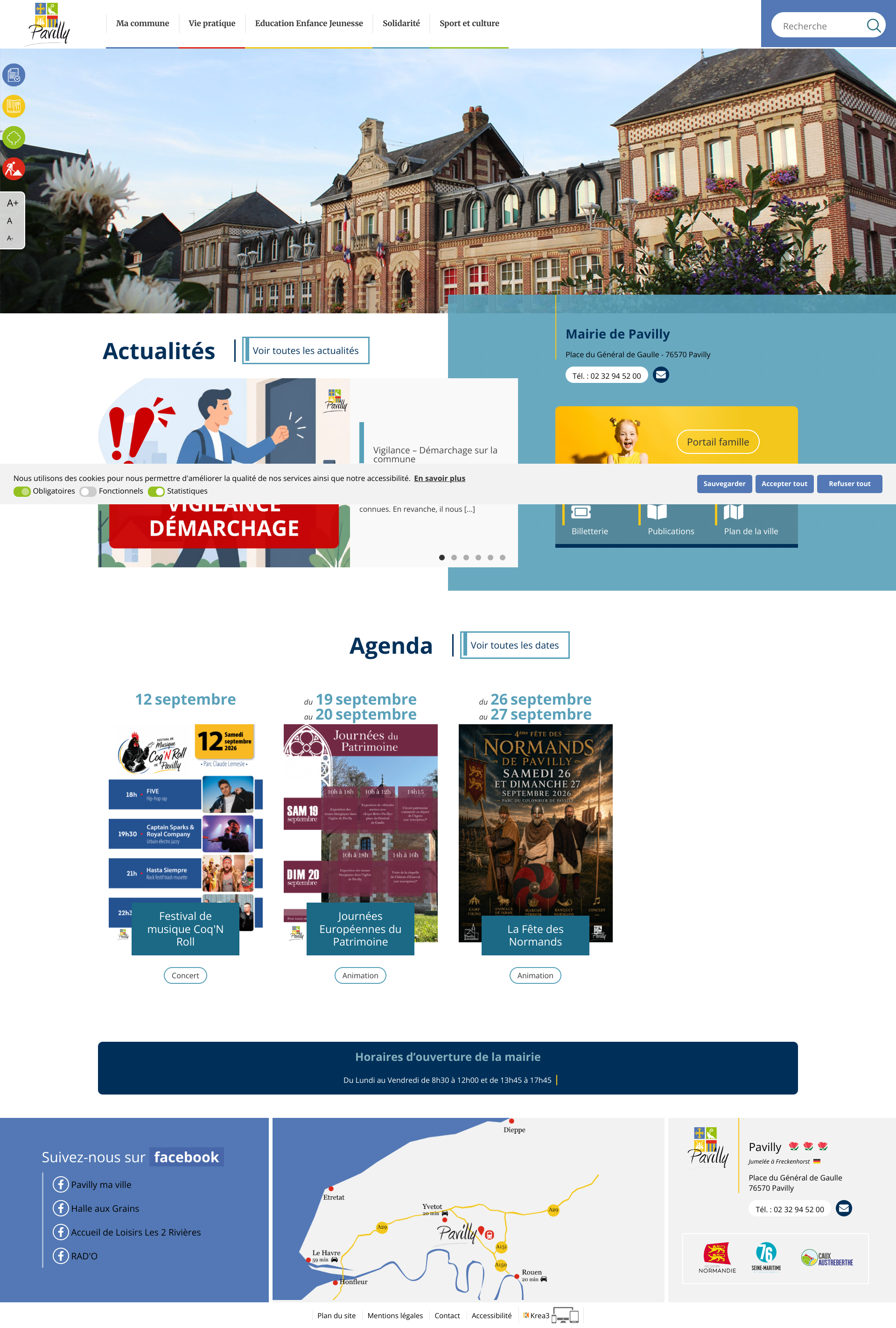 Aperçu du site
