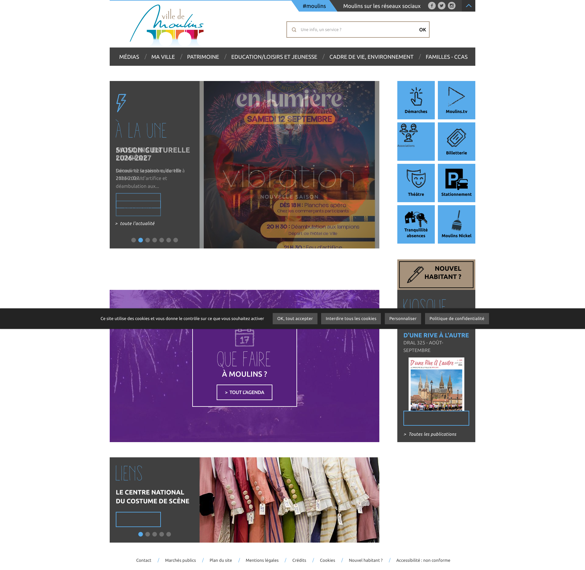 Aperçu du site