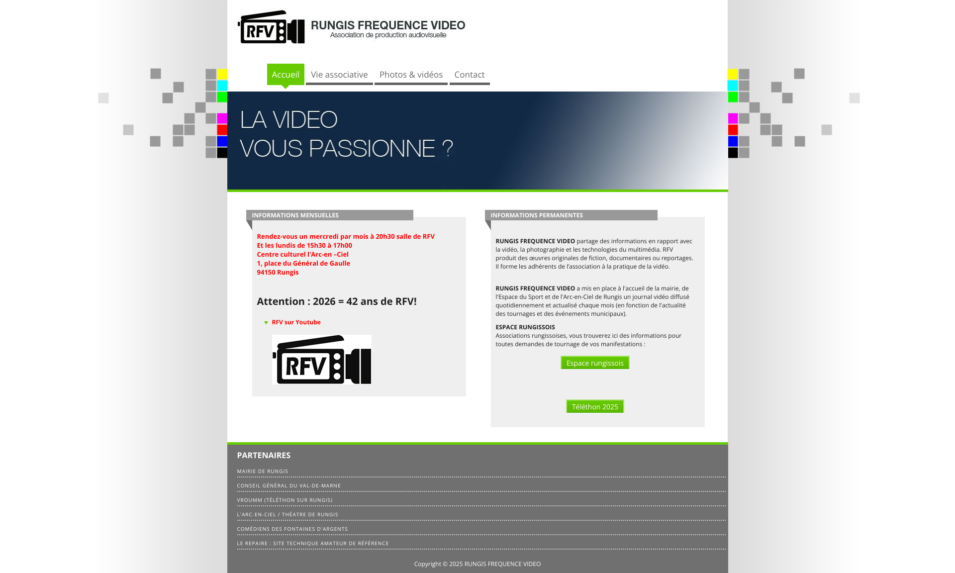 Aperçu du site