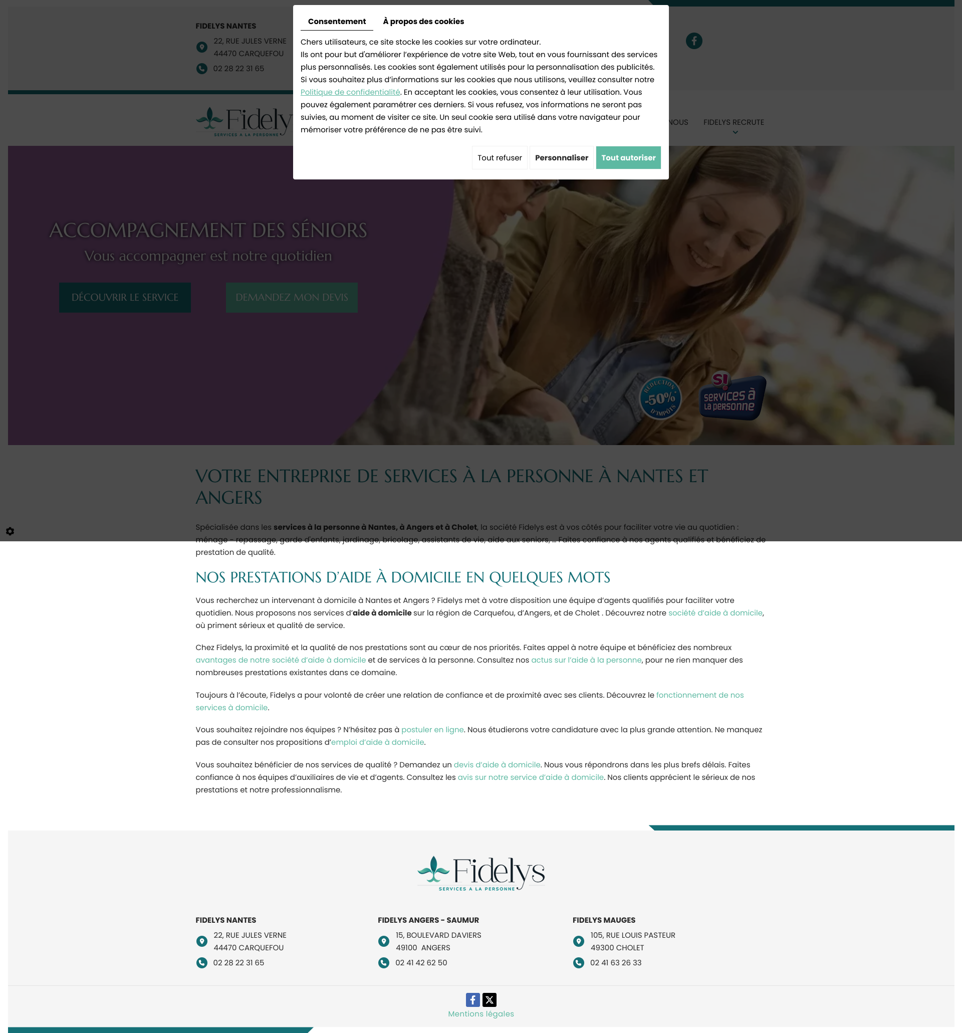 Aperçu du site