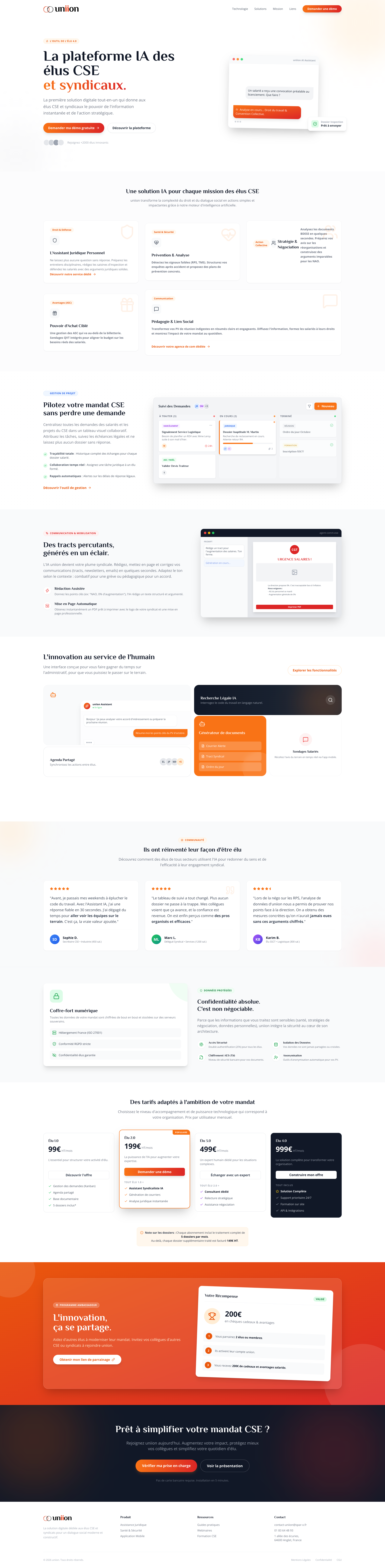 Aperçu du site