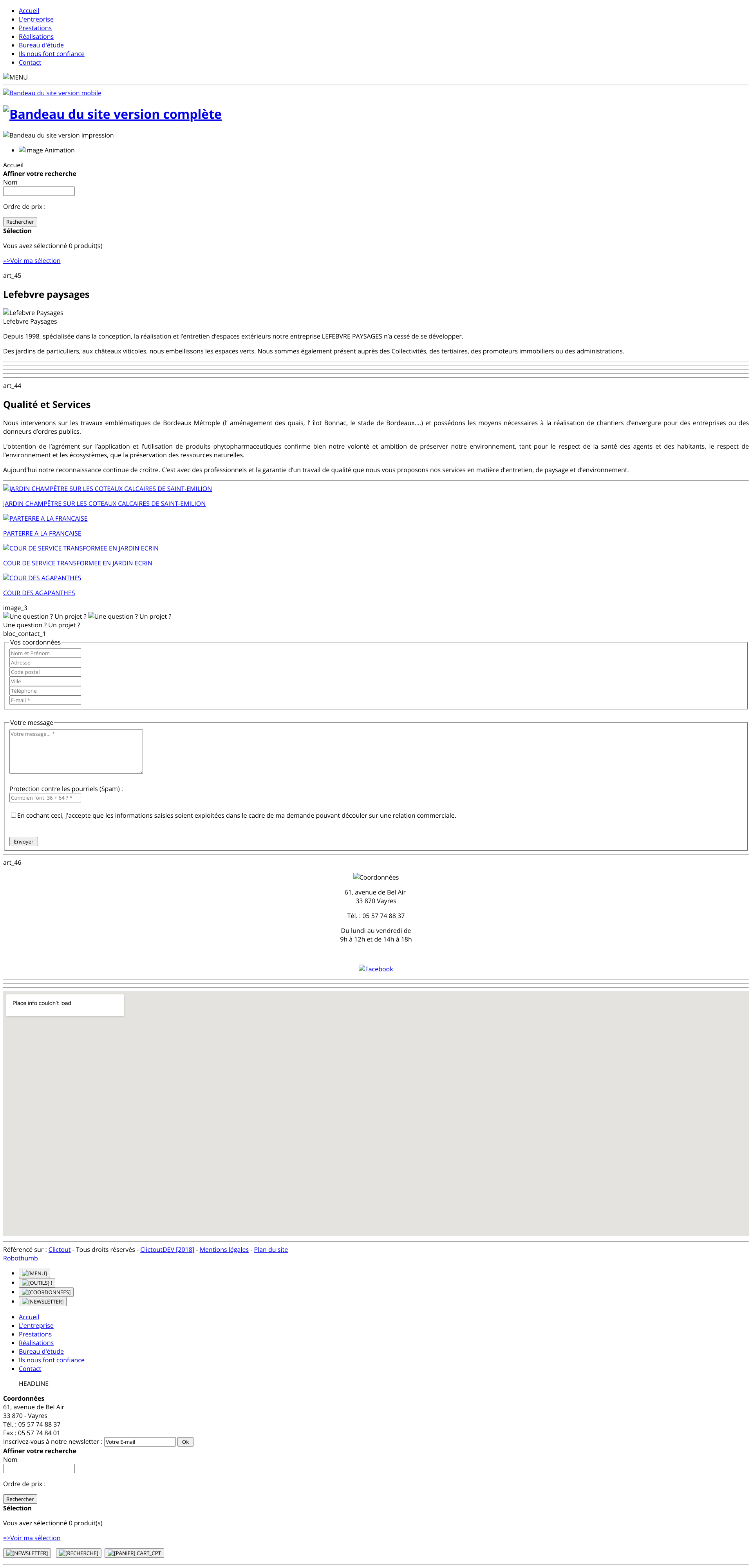 Aperçu du site