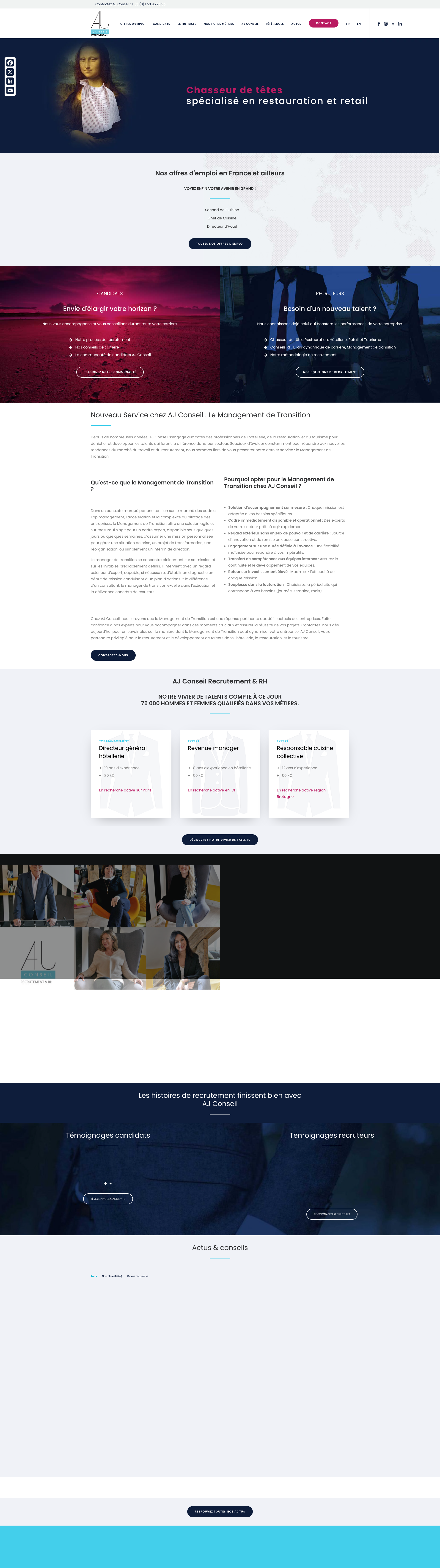 Aperçu du site