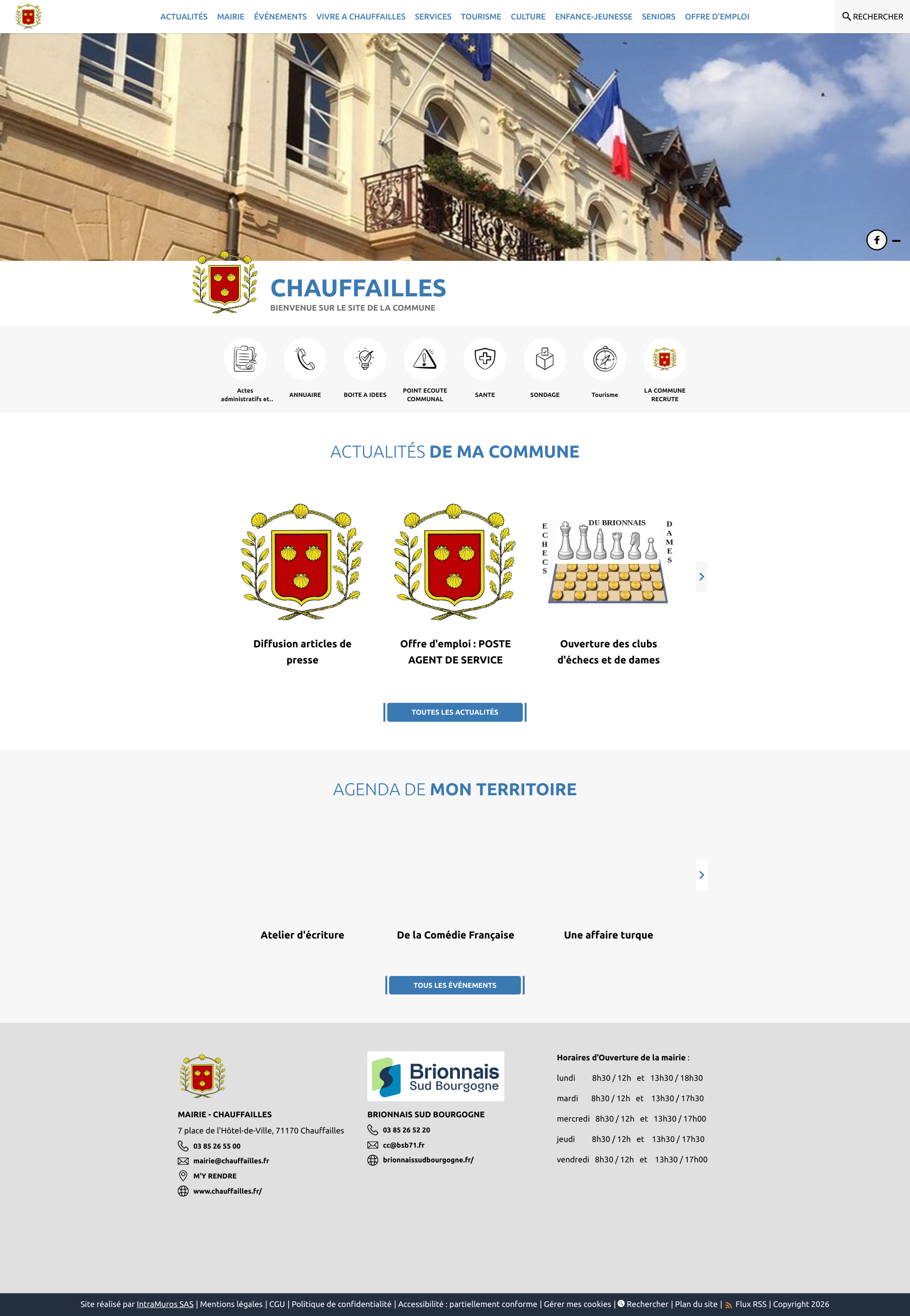 Aperçu du site