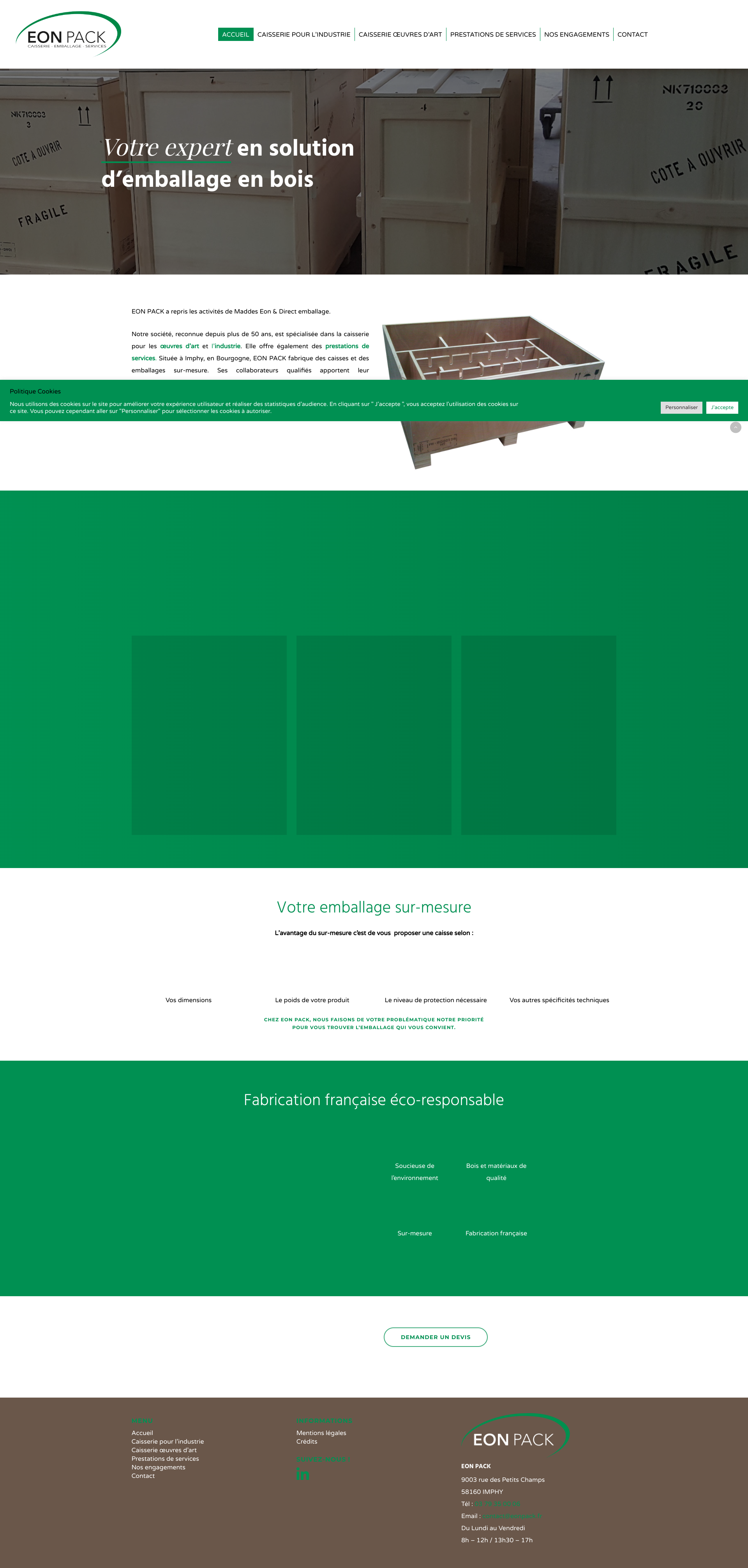 Aperçu du site
