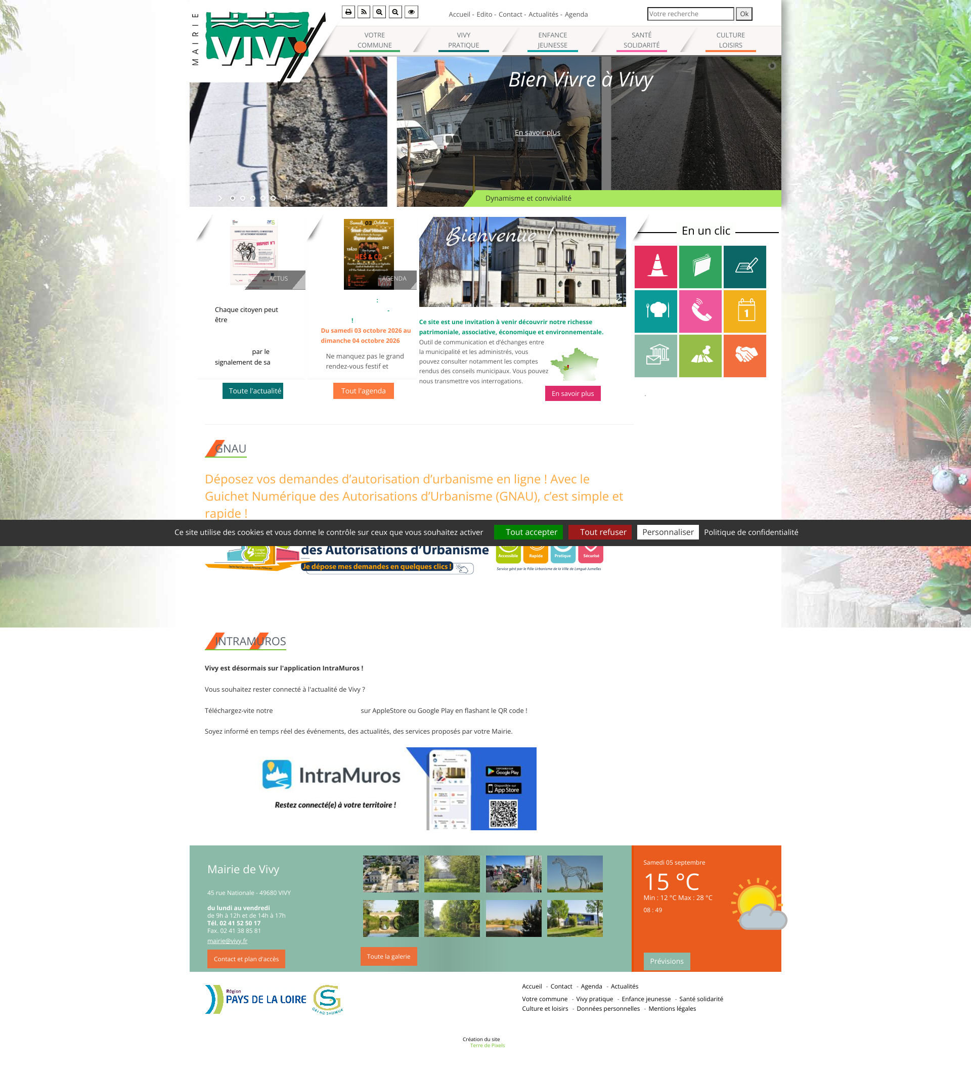 Aperçu du site