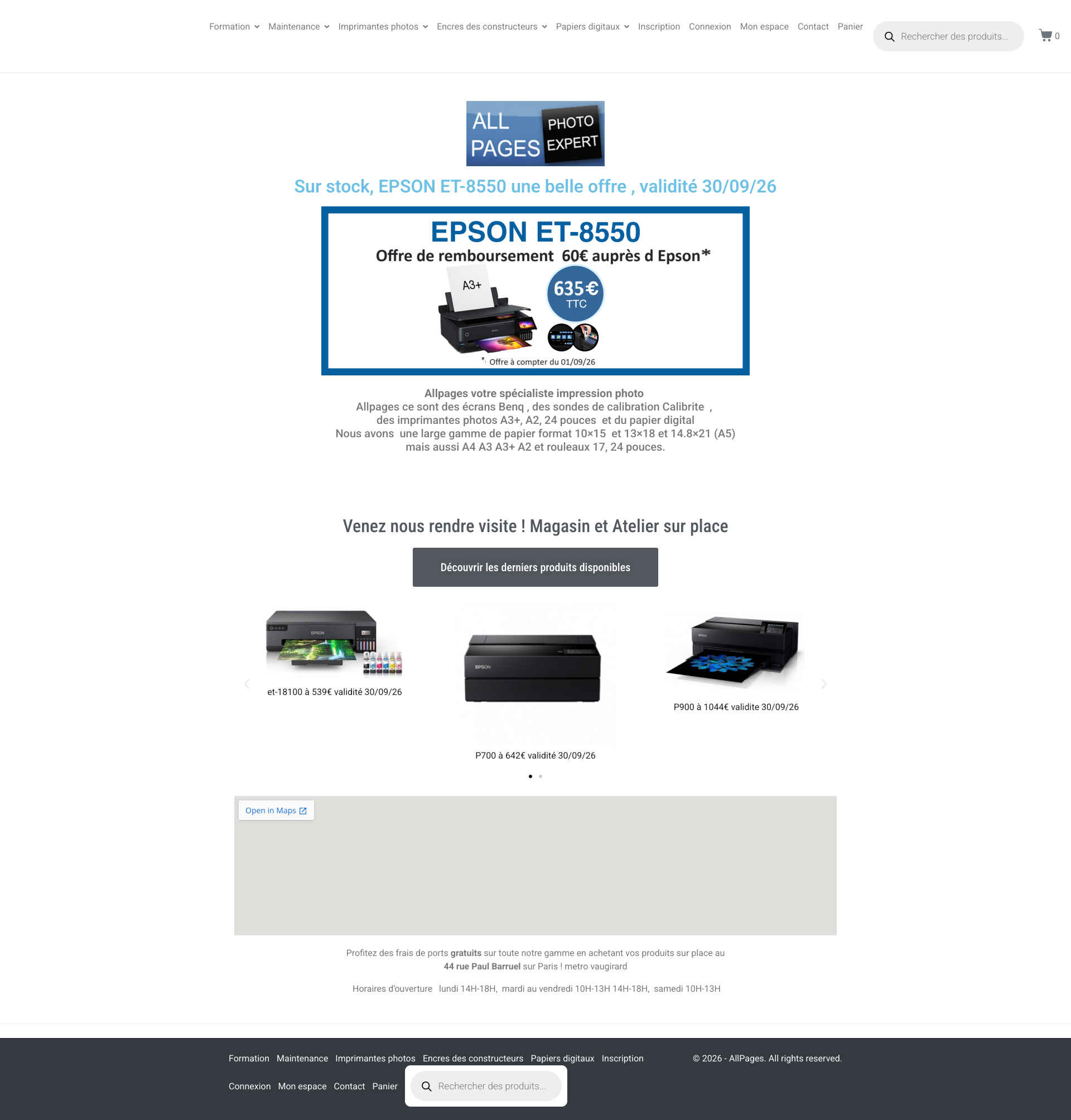 Aperçu du site