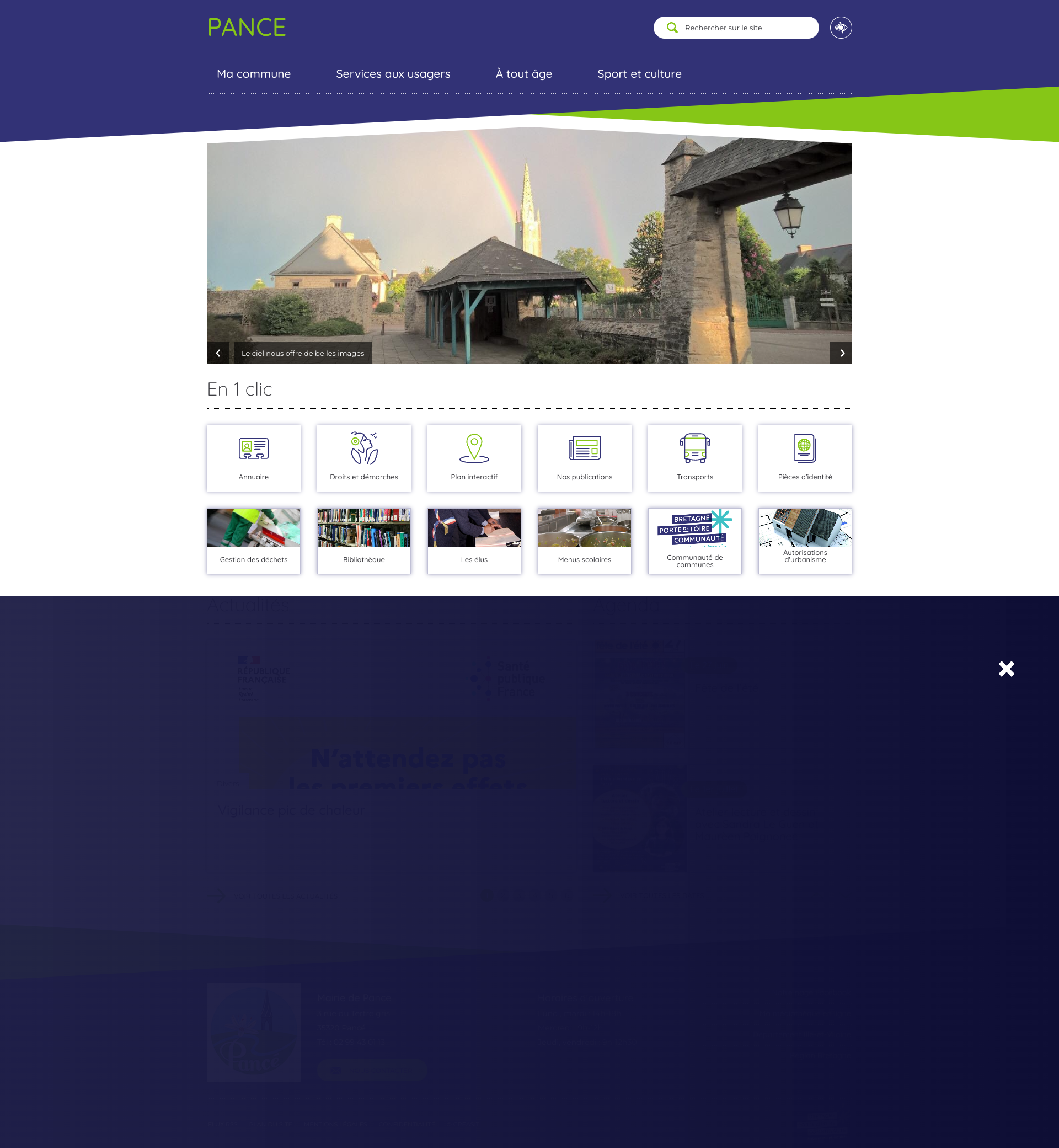 Aperçu du site