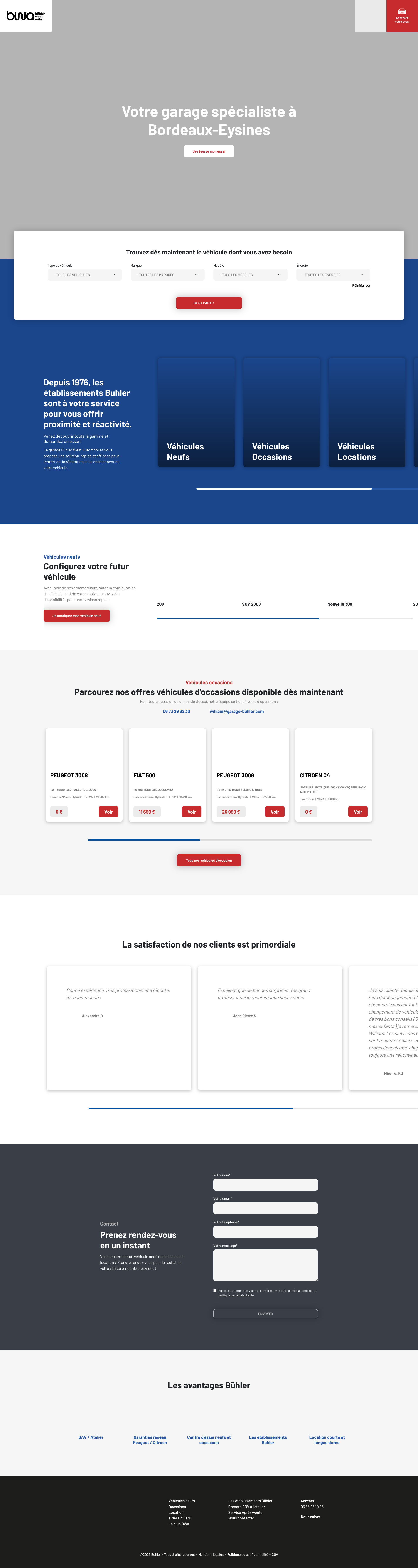 Aperçu du site