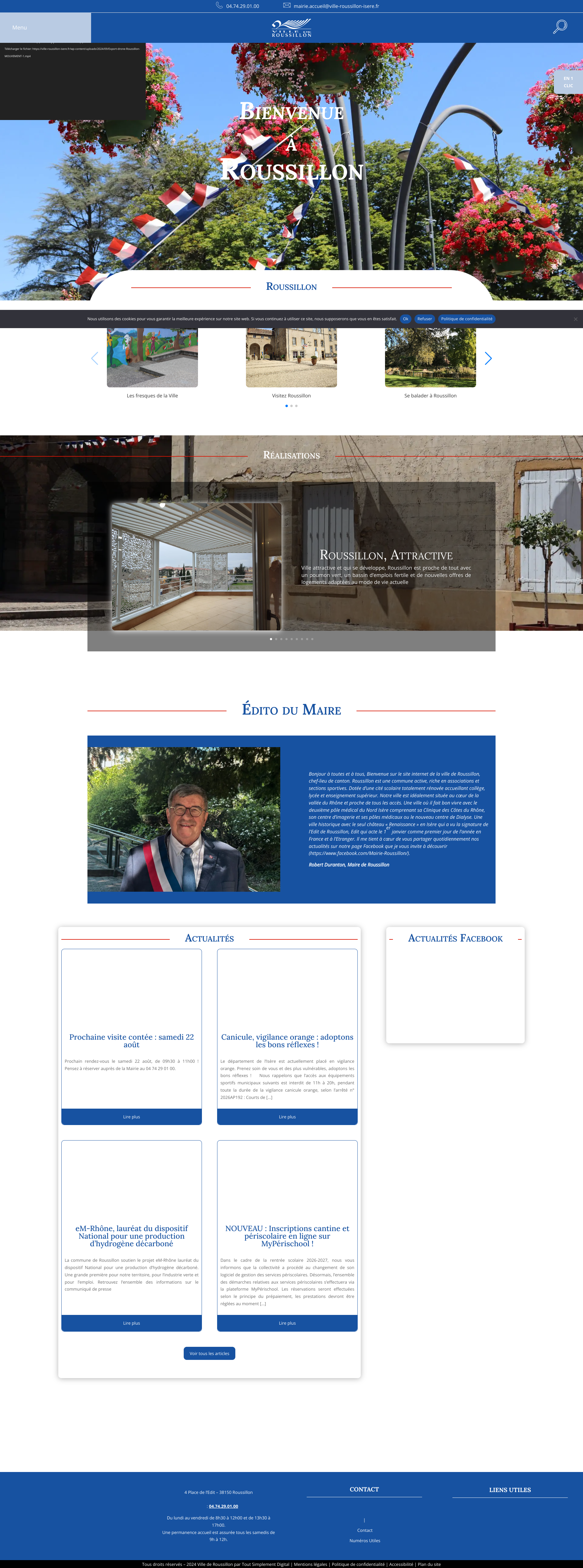 Aperçu du site