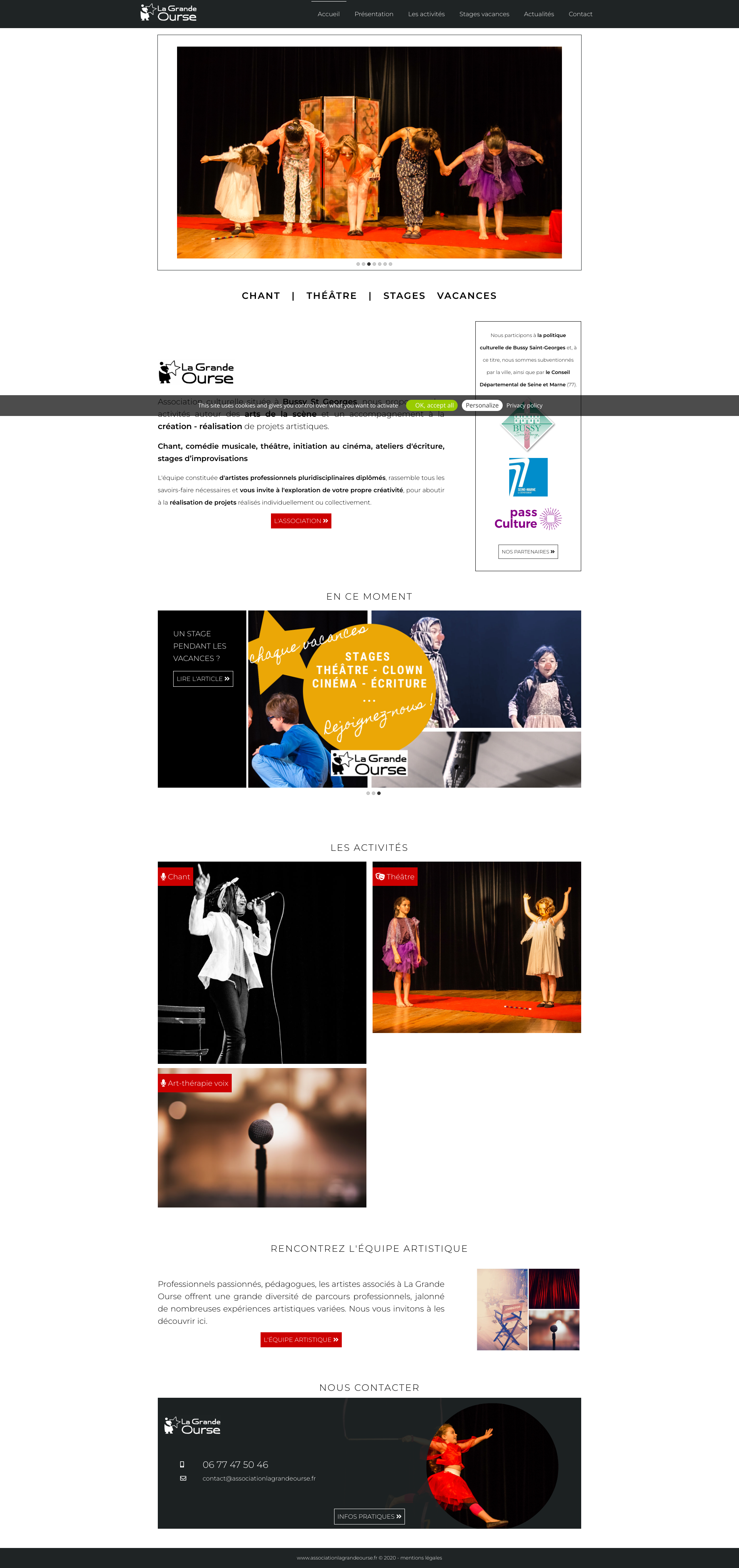 Aperçu du site