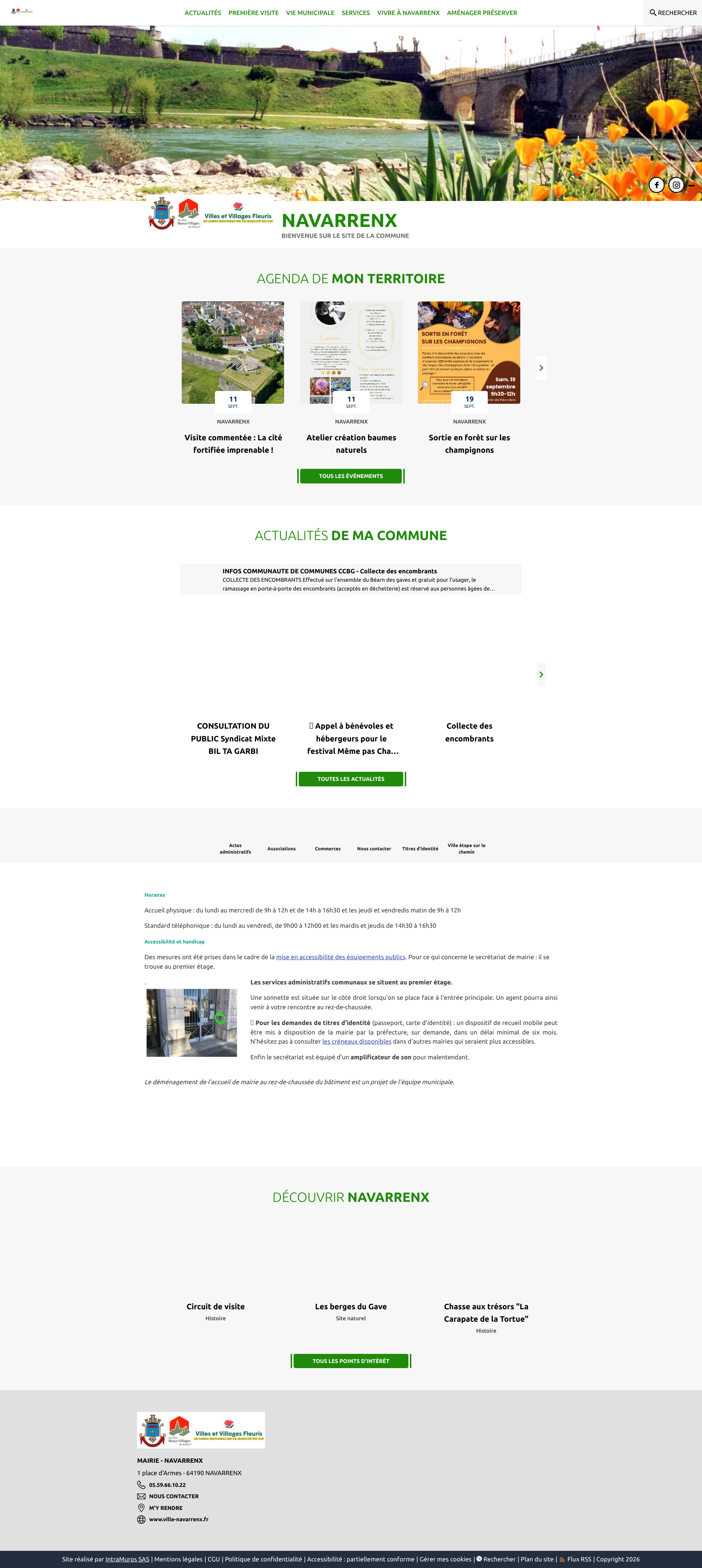 Aperçu du site