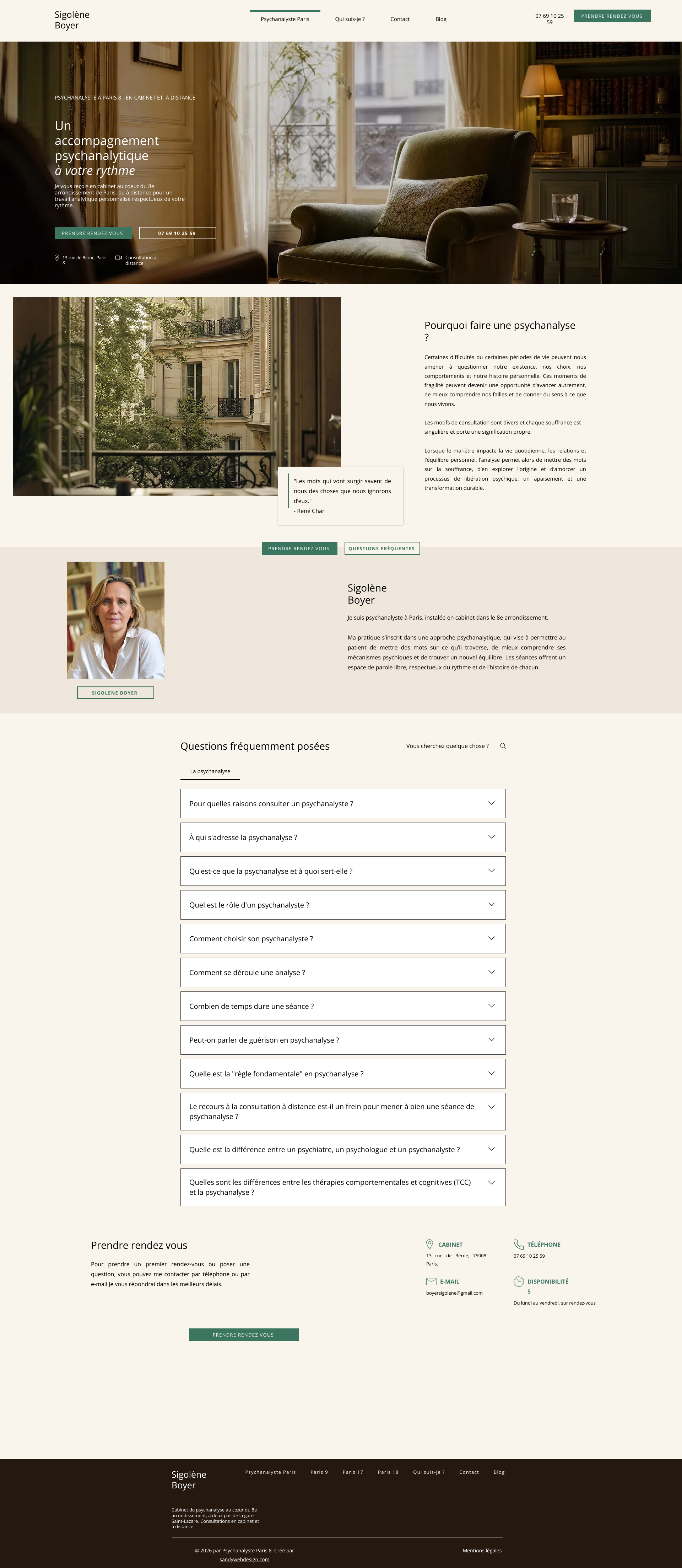 Aperçu du site