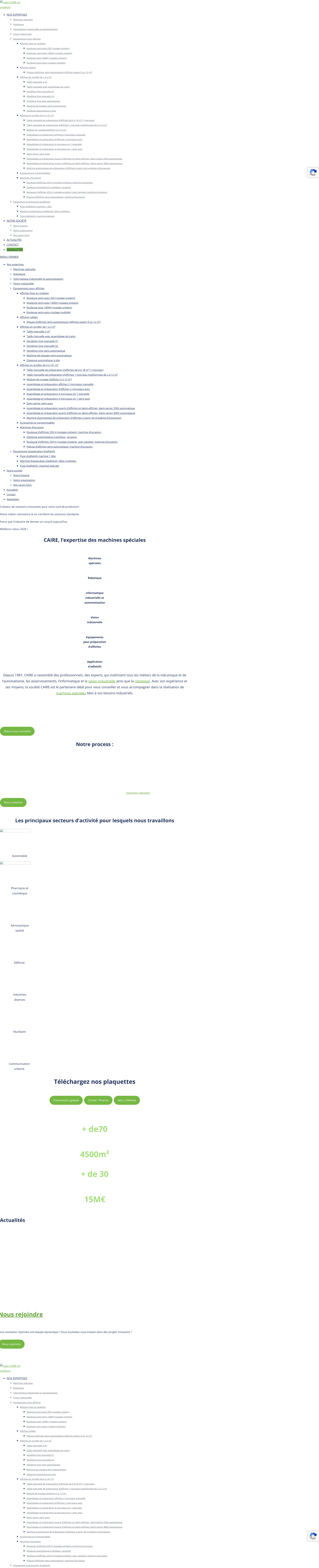 Aperçu du site