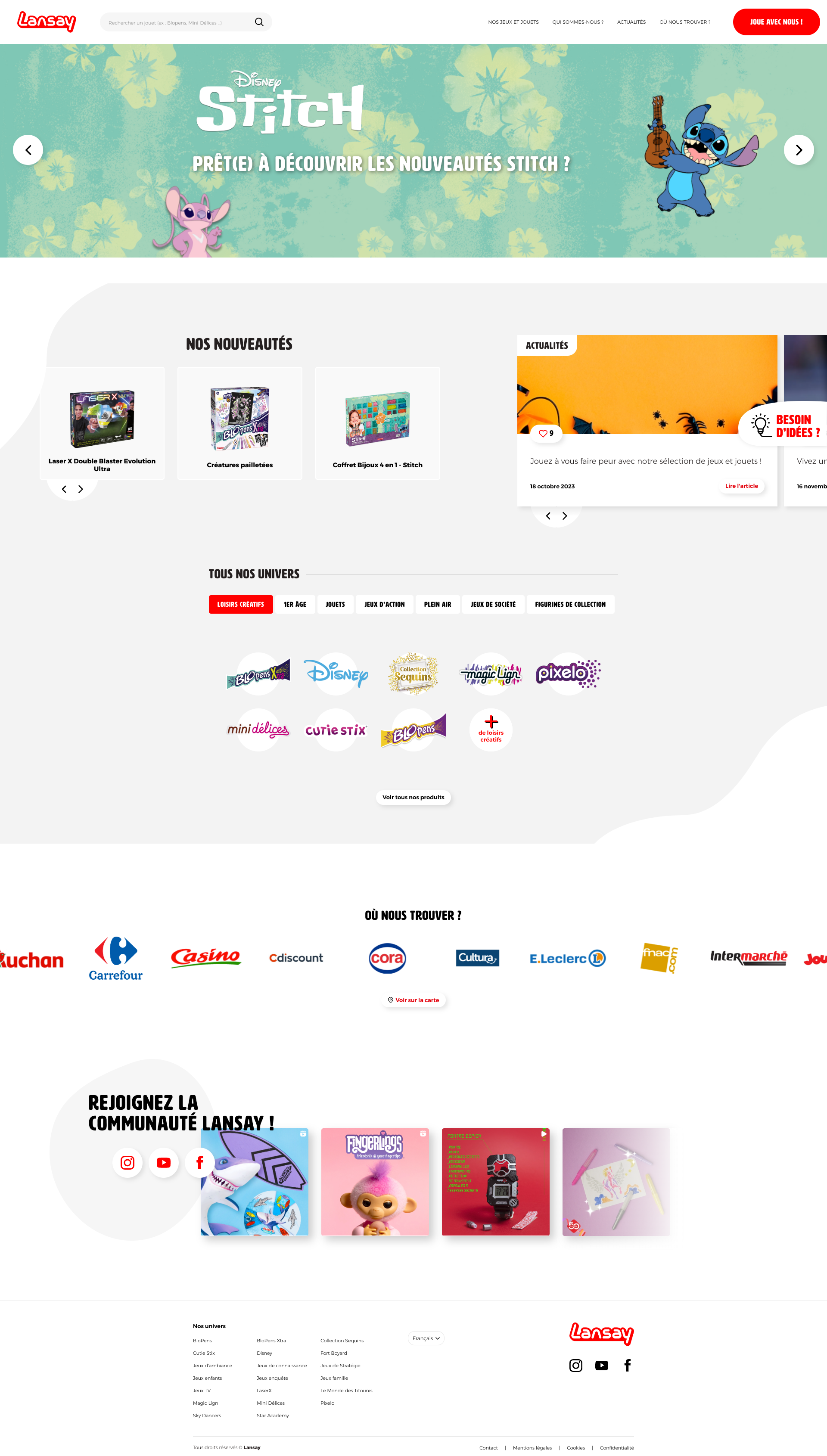 Aperçu du site