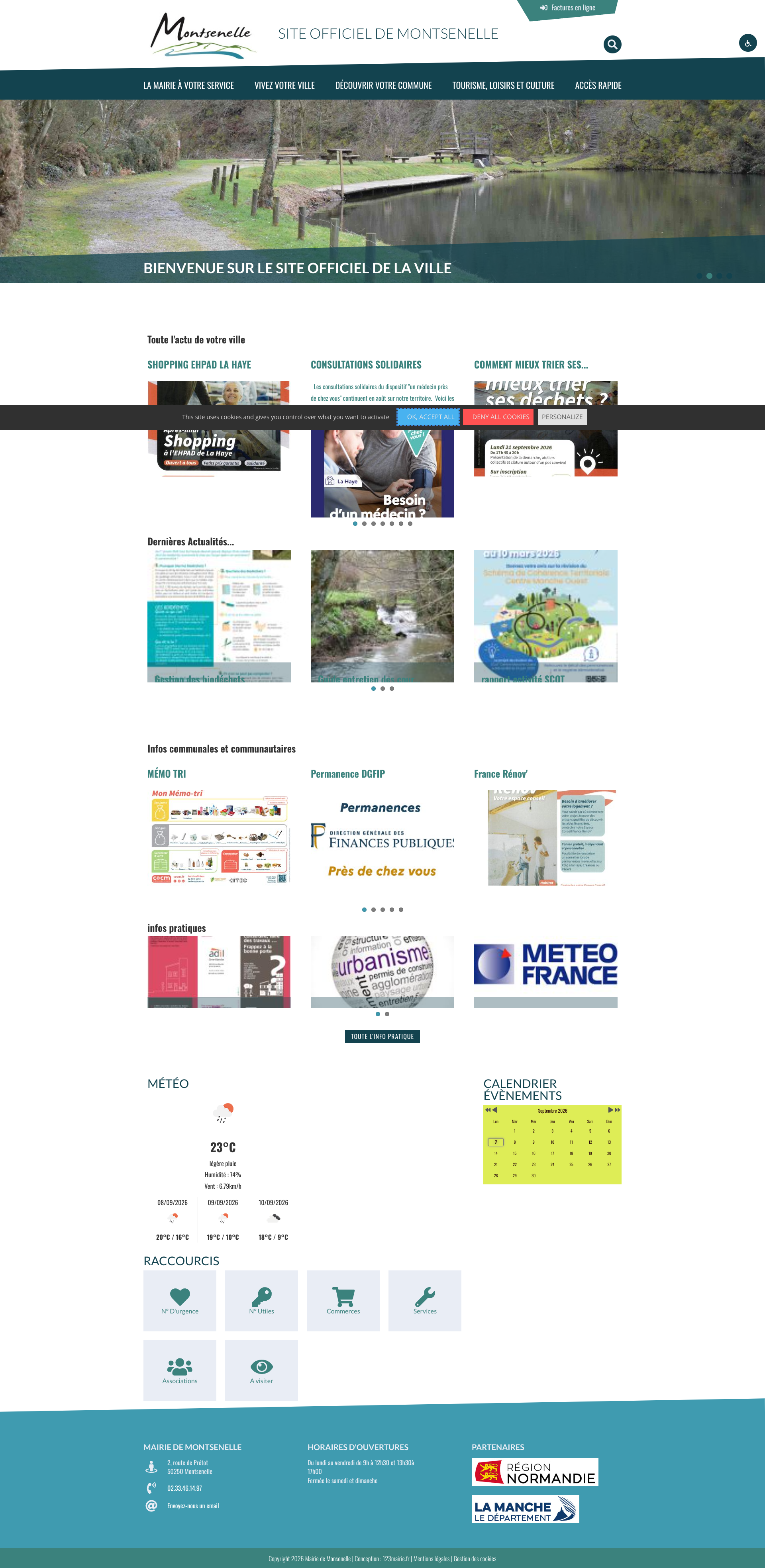 Aperçu du site
