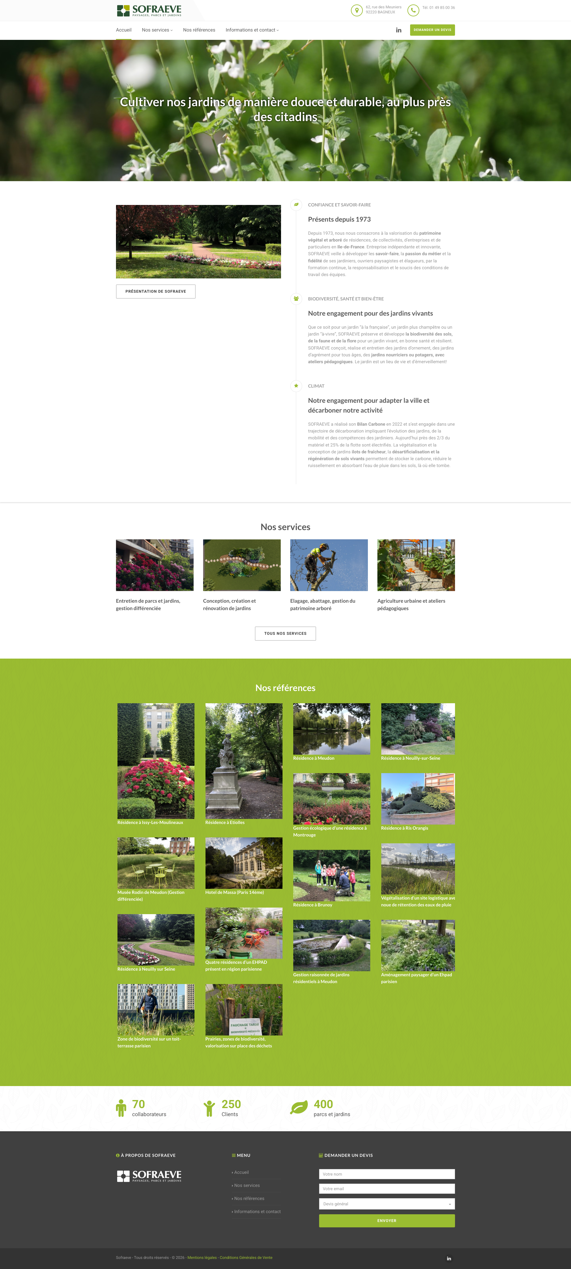 Aperçu du site