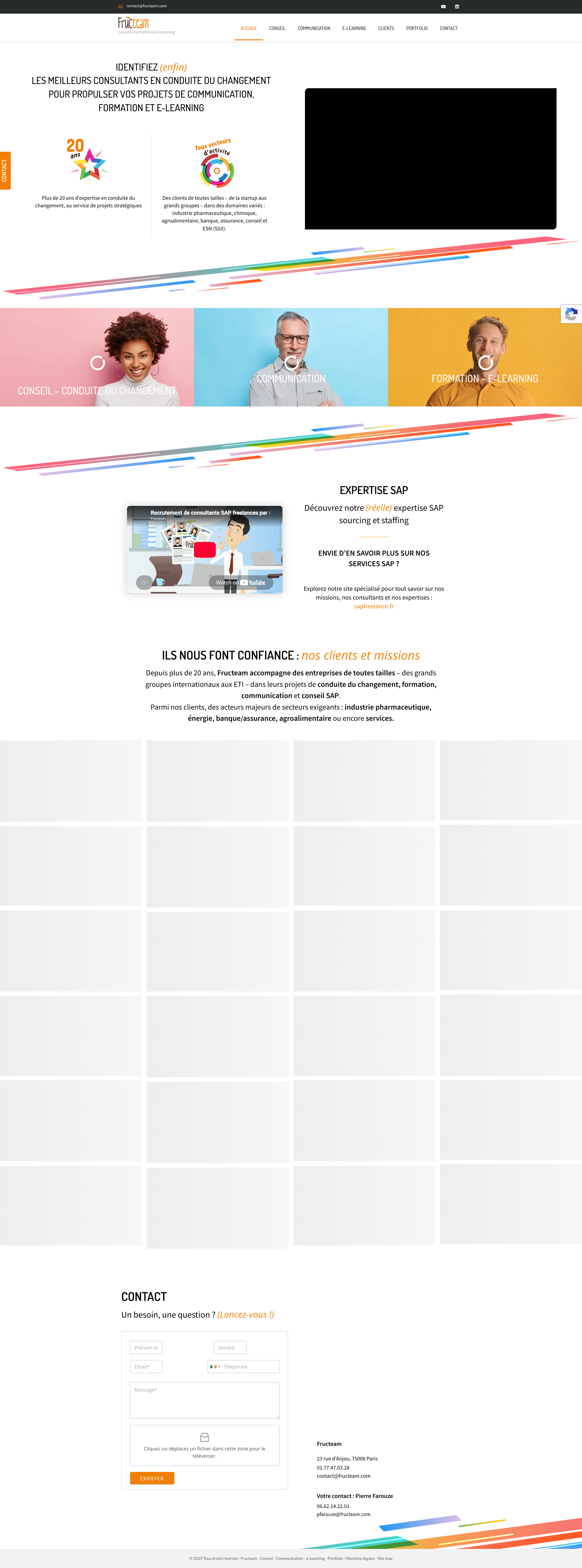 Aperçu du site