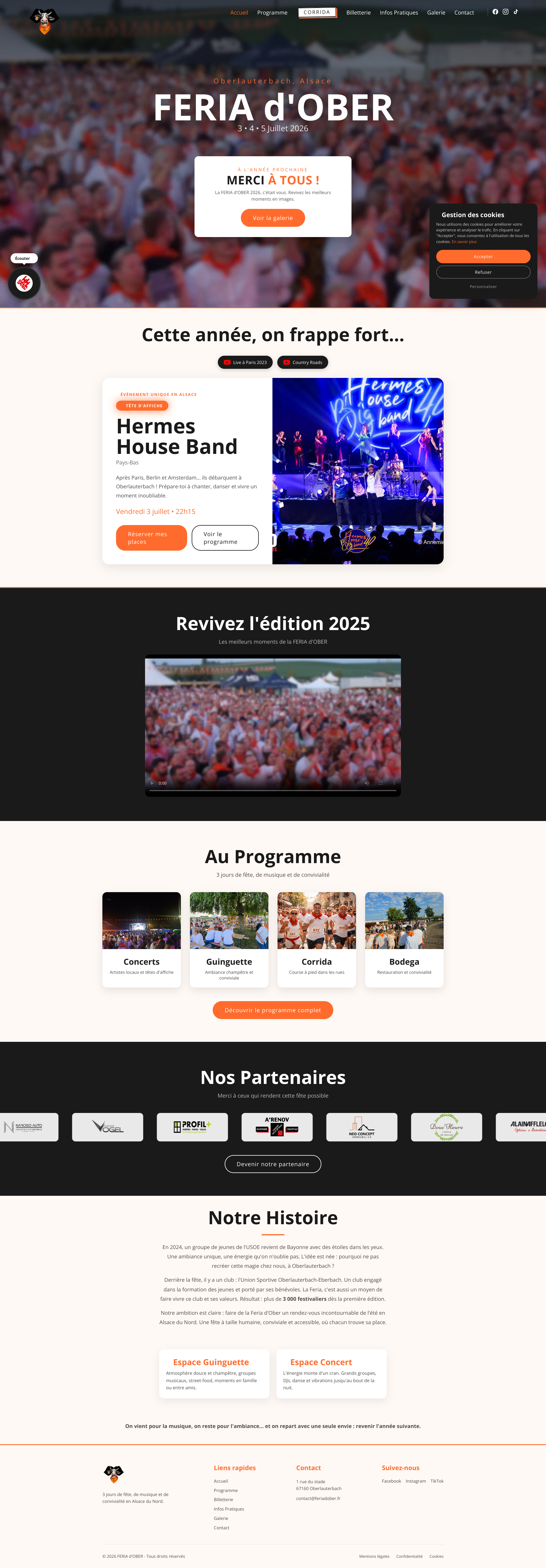Aperçu du site