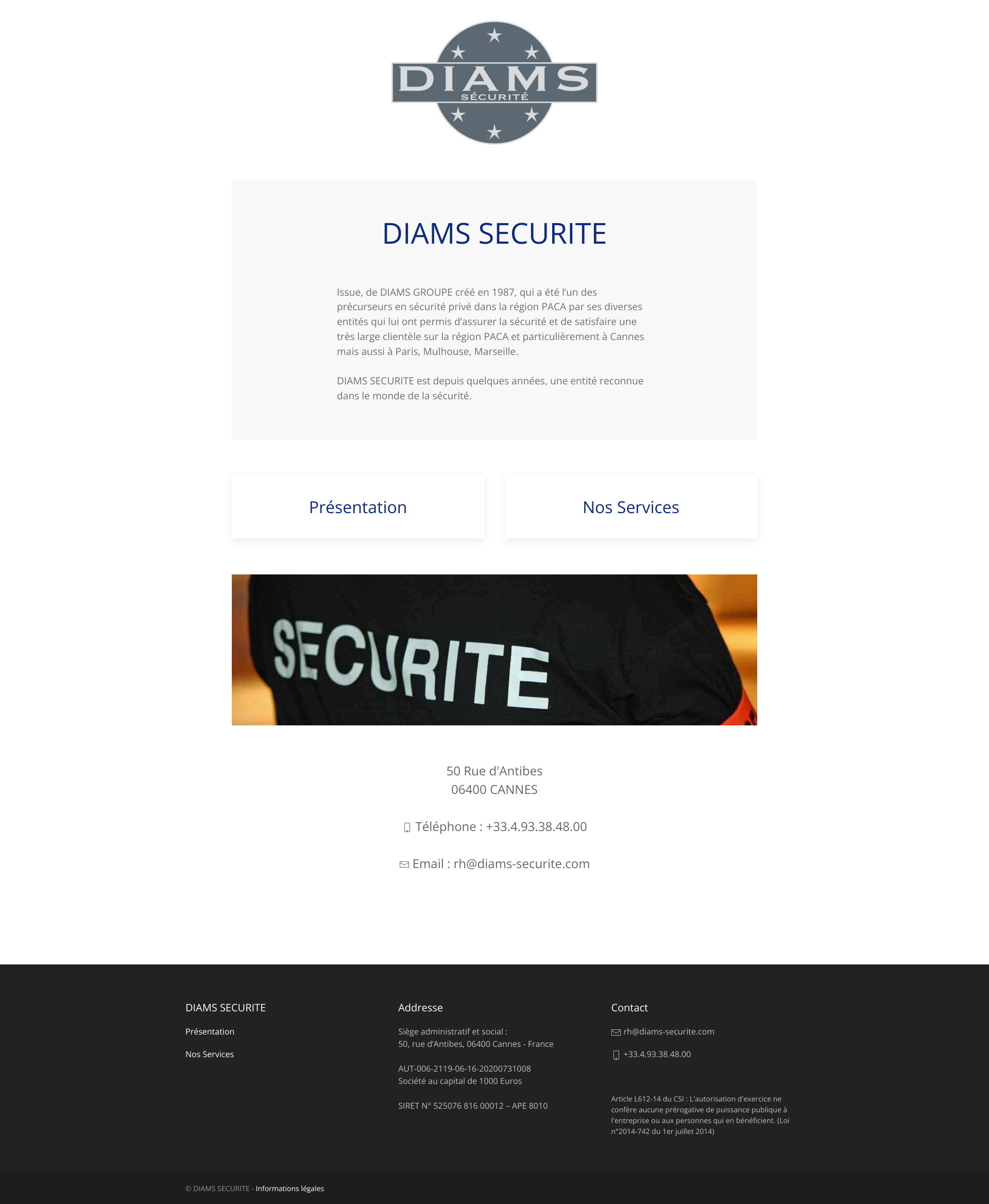 Aperçu du site