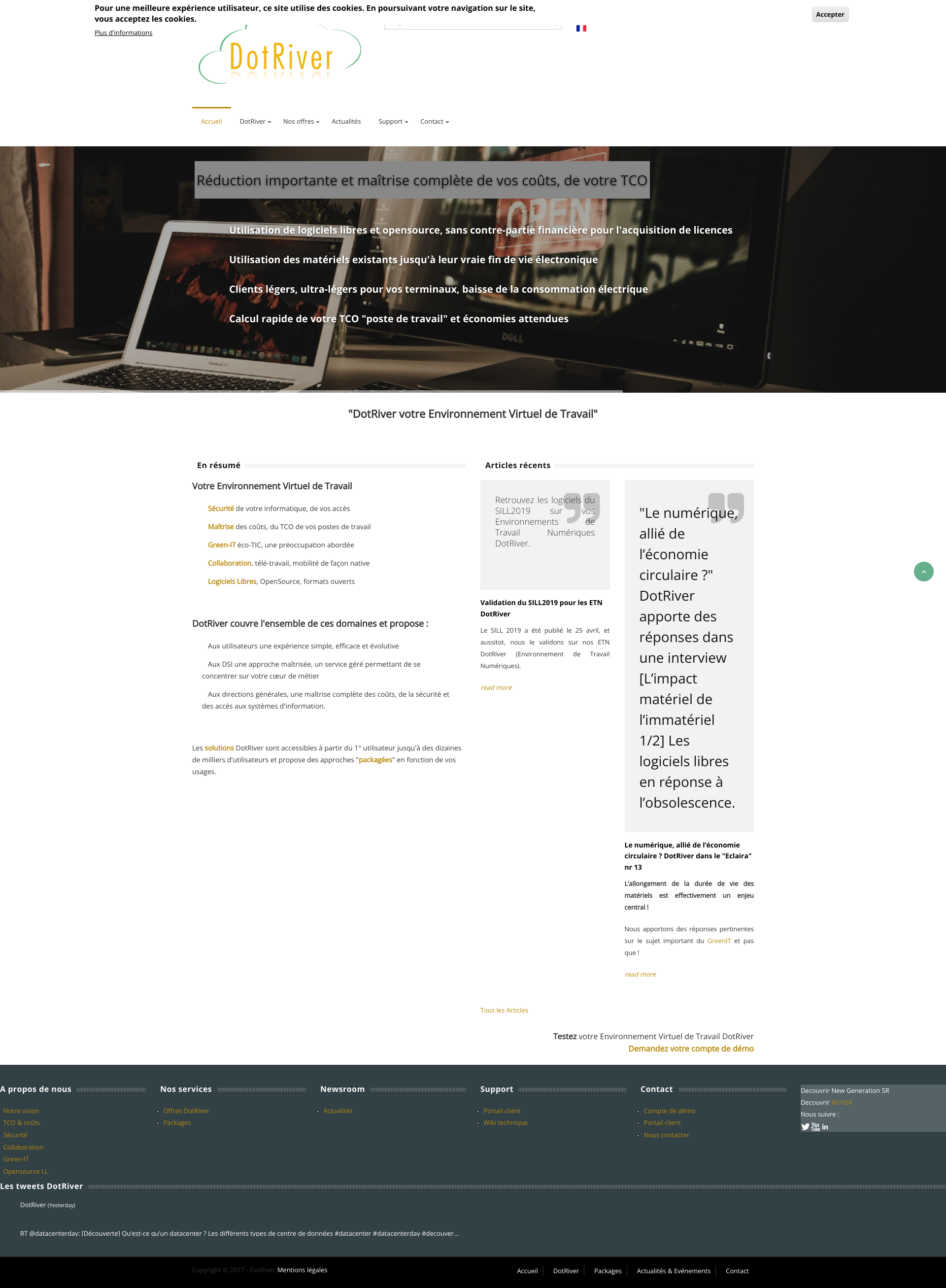 Aperçu du site