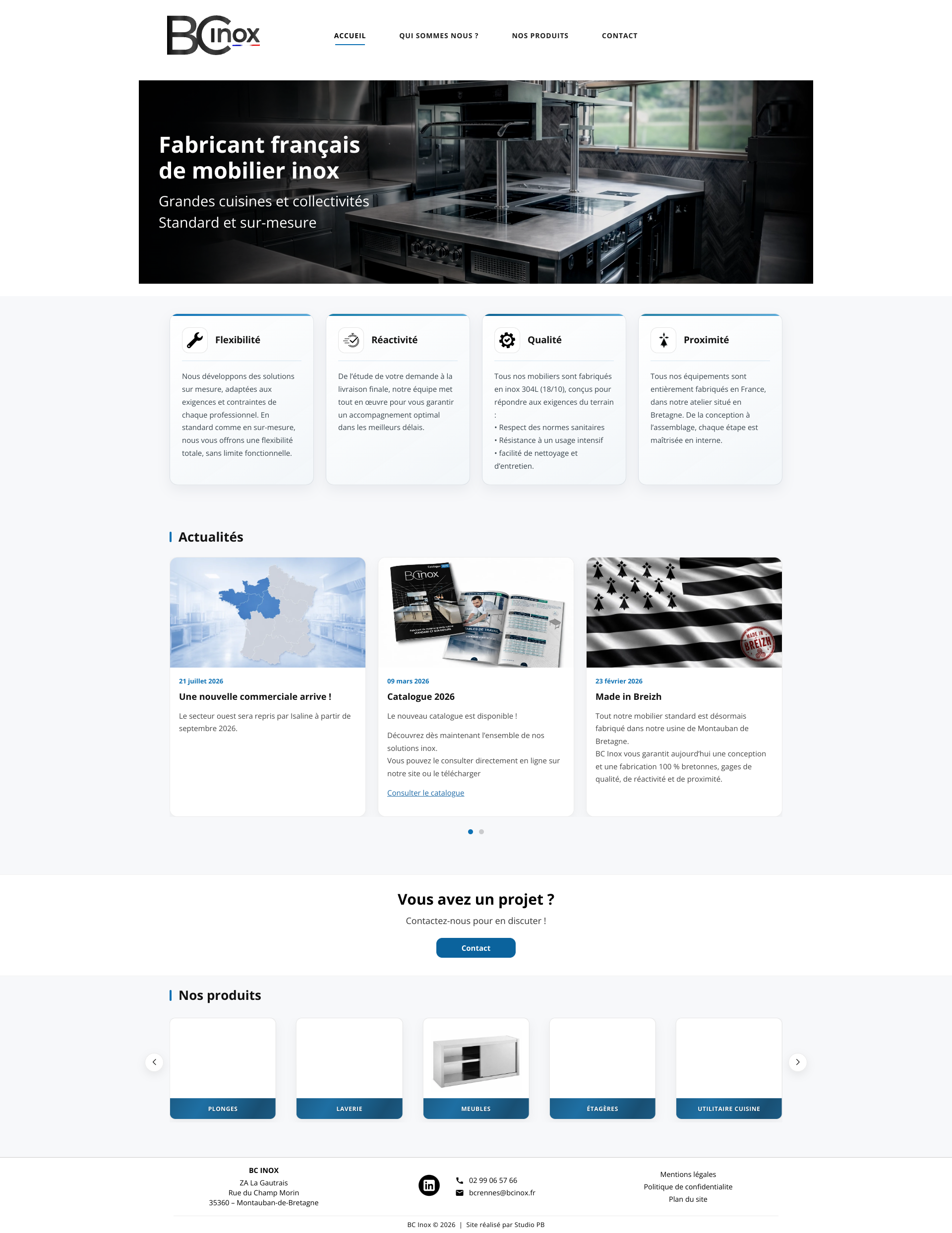 Aperçu du site