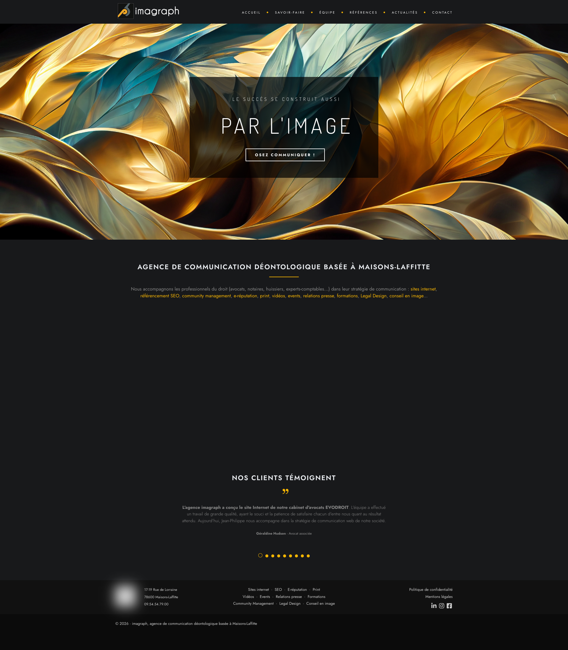 Aperçu du site