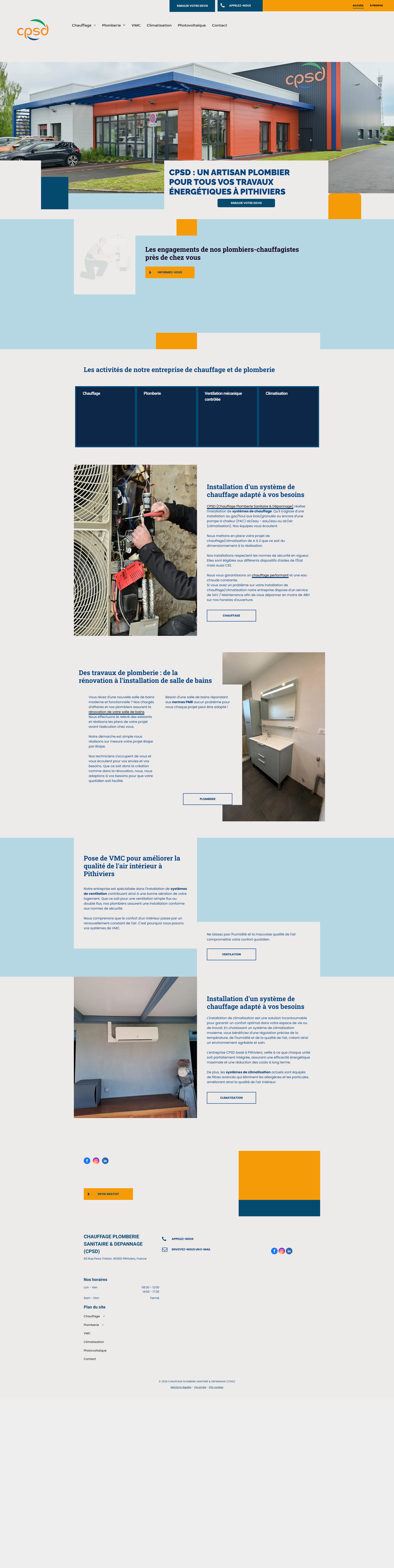Aperçu du site