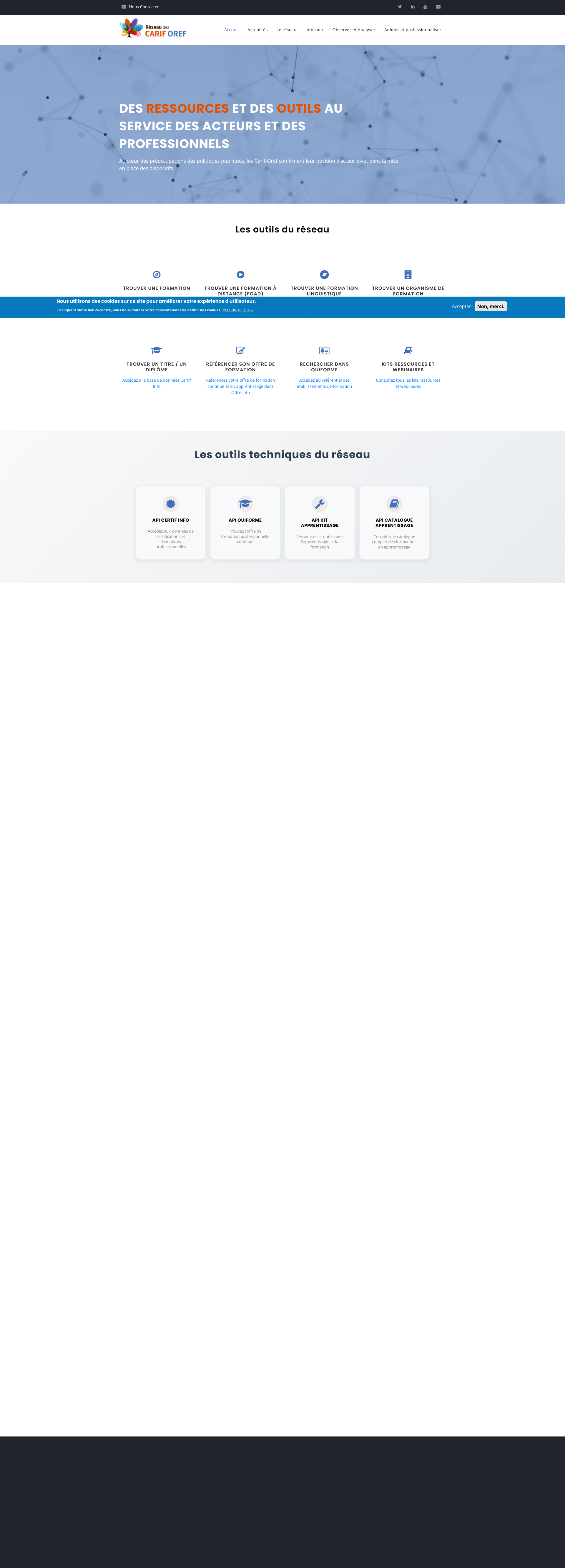 Aperçu du site