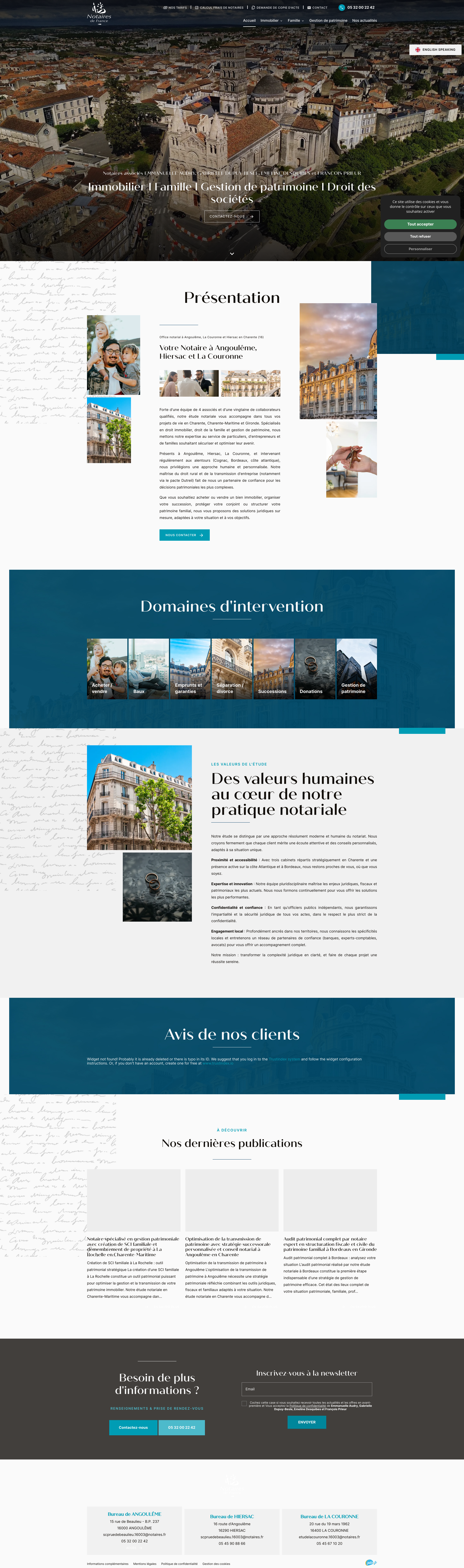 Aperçu du site