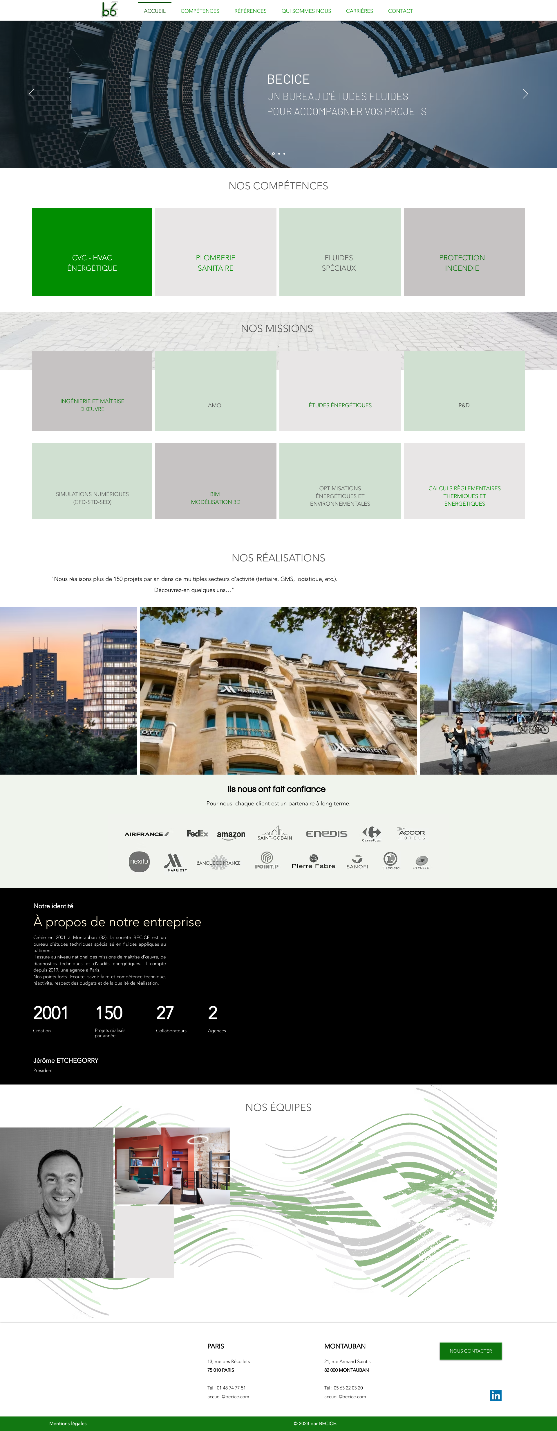 Aperçu du site