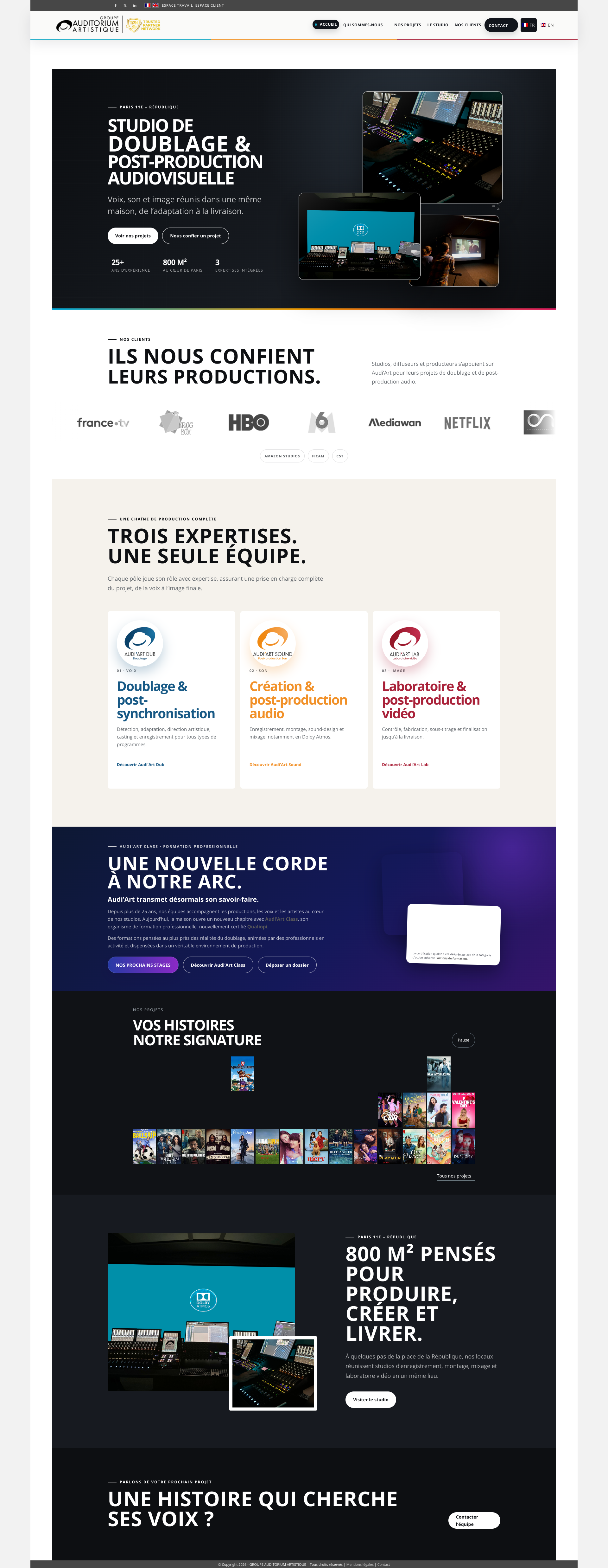 Aperçu du site