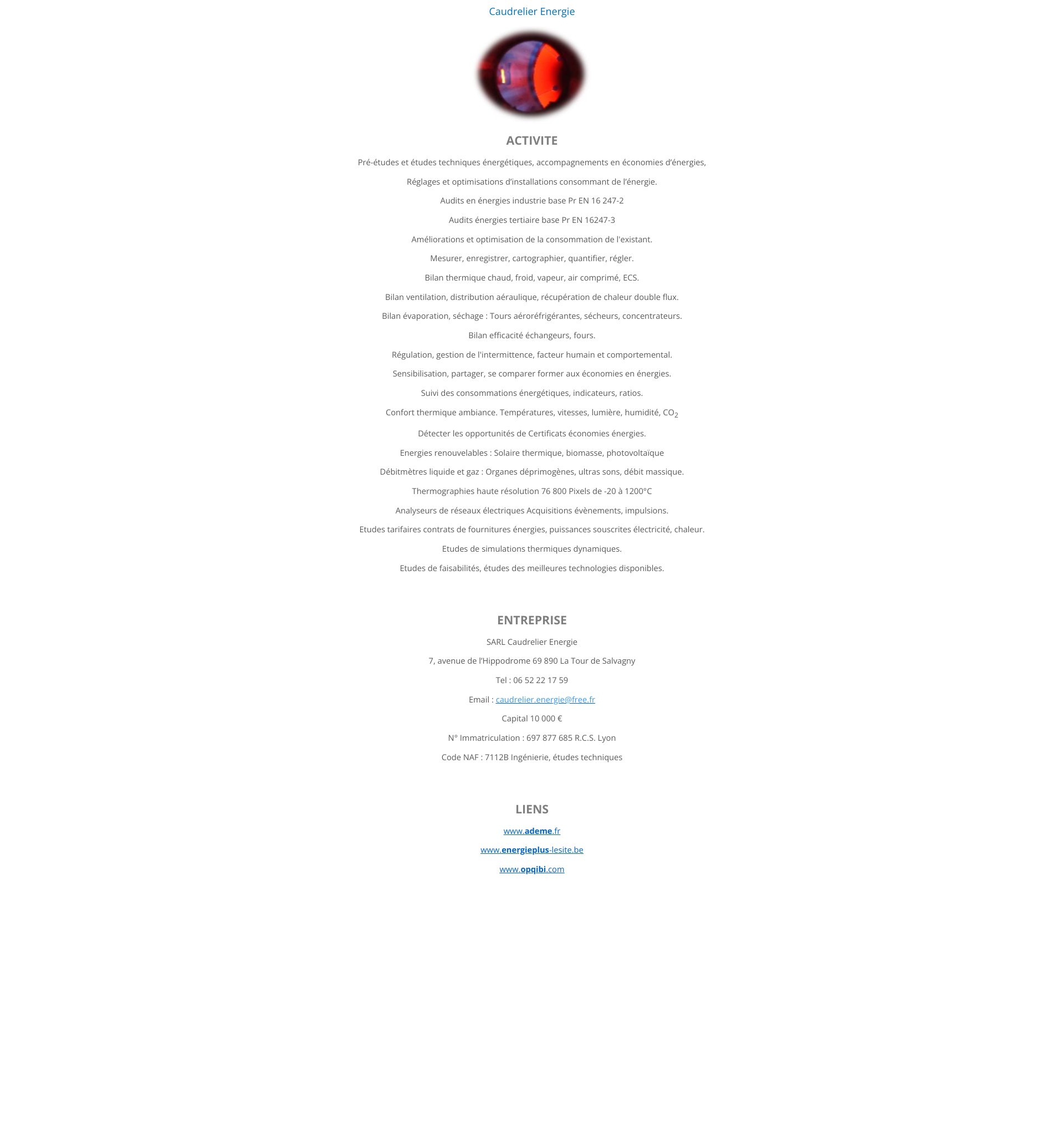 Aperçu du site