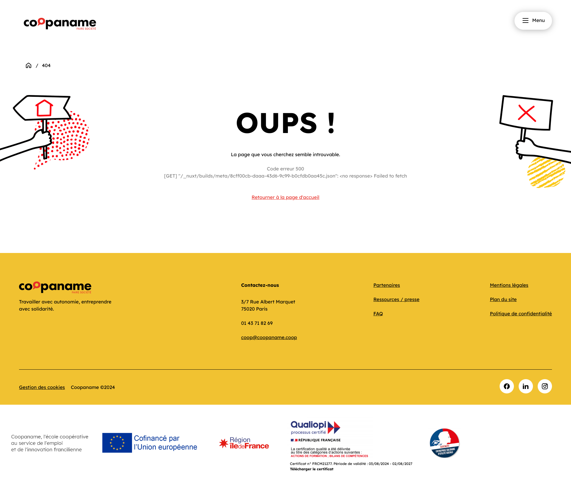 Aperçu du site