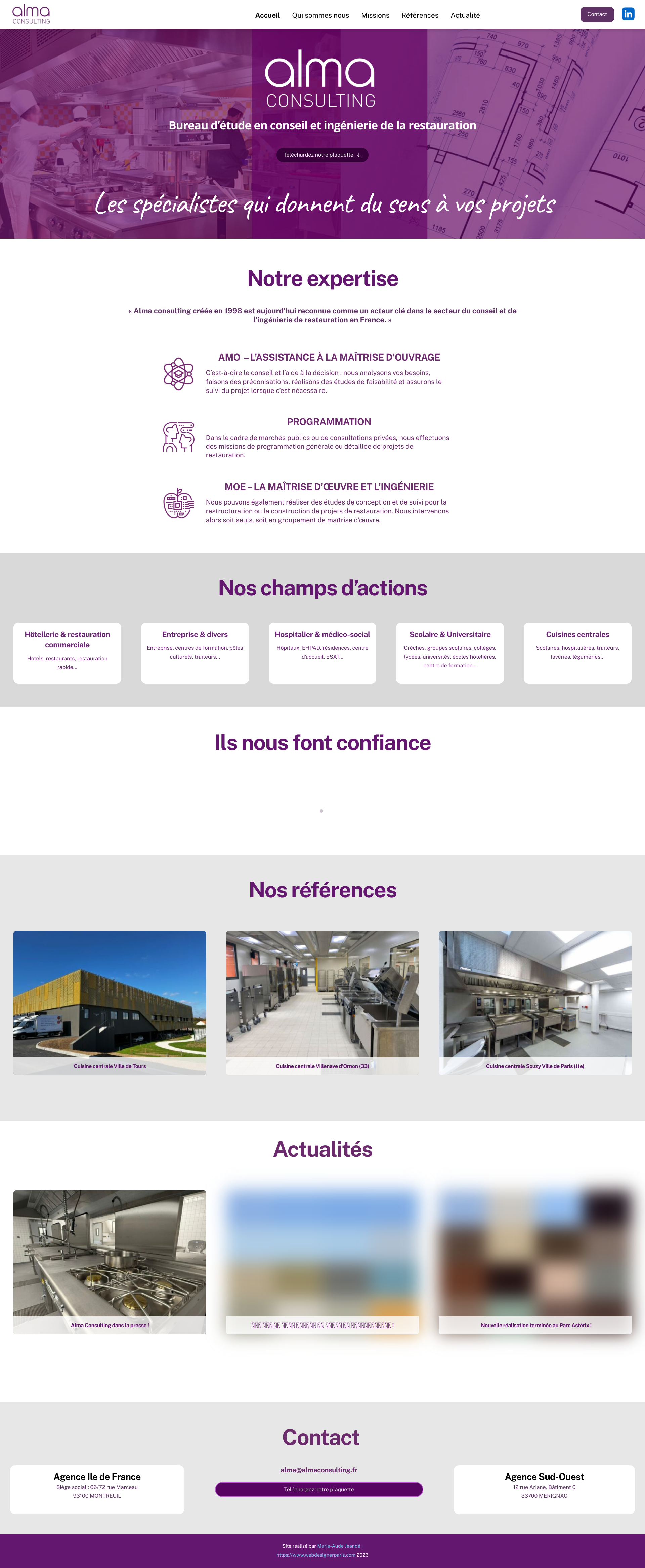 Aperçu du site
