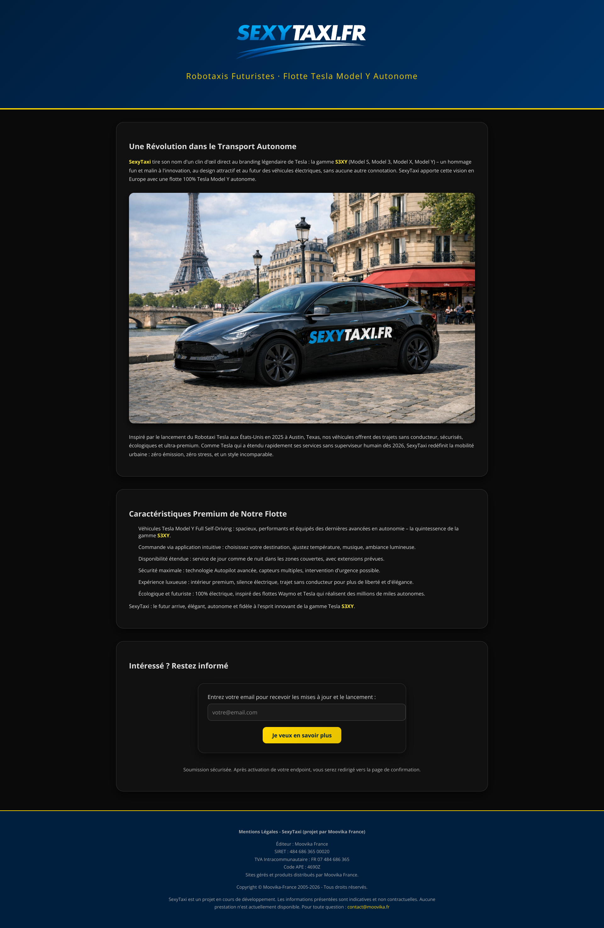 Aperçu du site