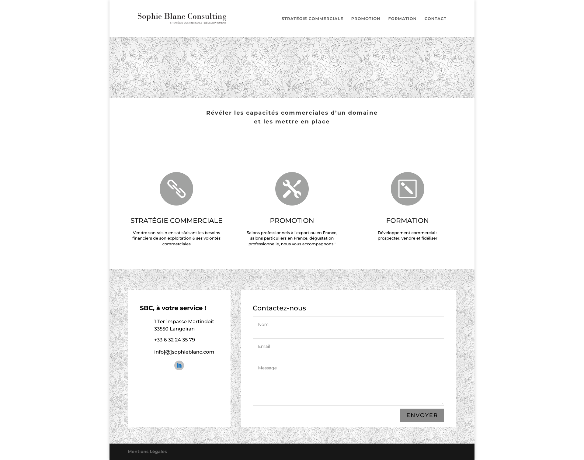 Aperçu du site