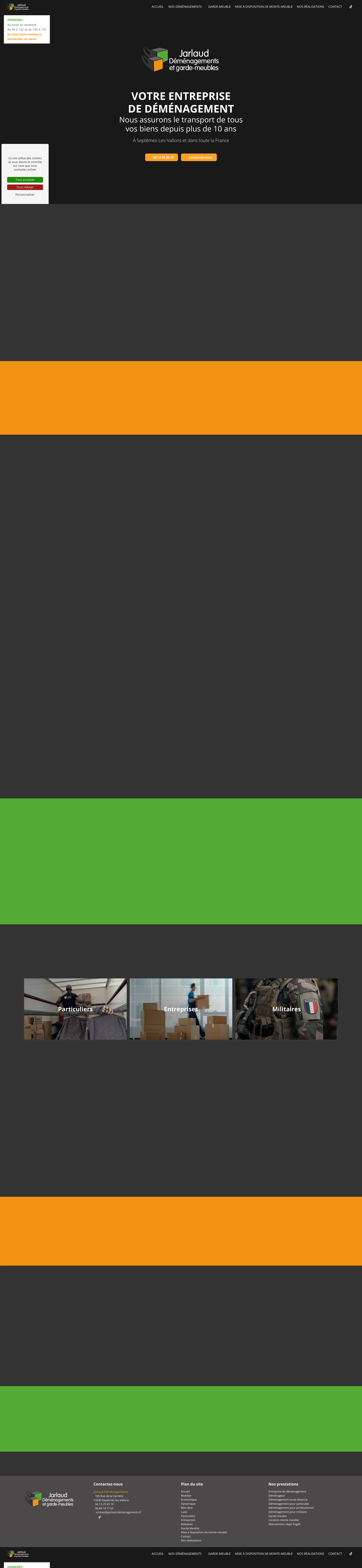 Aperçu du site