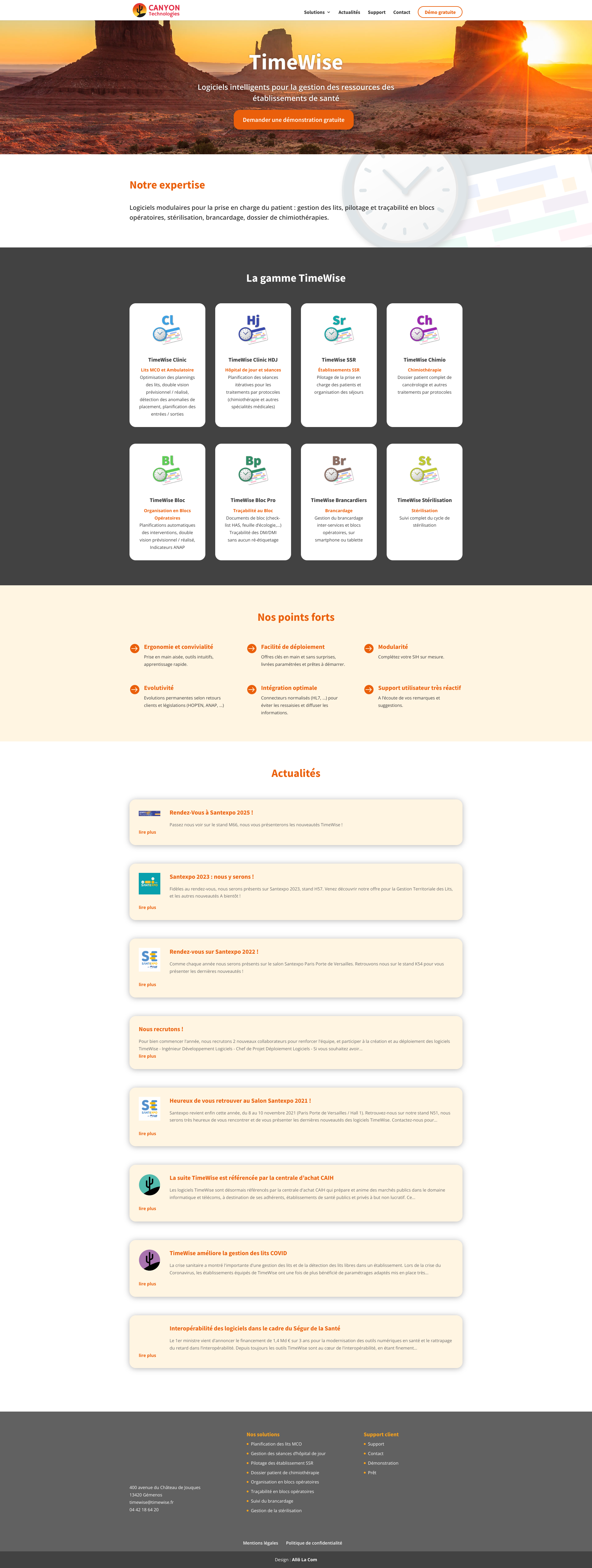 Aperçu du site
